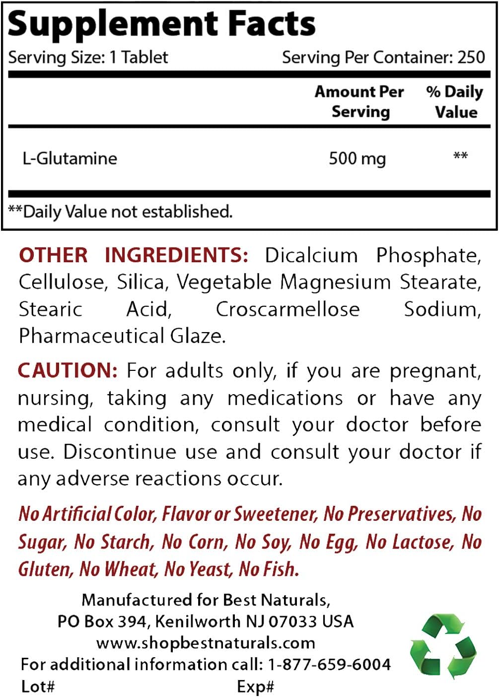 High Quality L-Glutamine and Selenium Supplement for Immune Support
