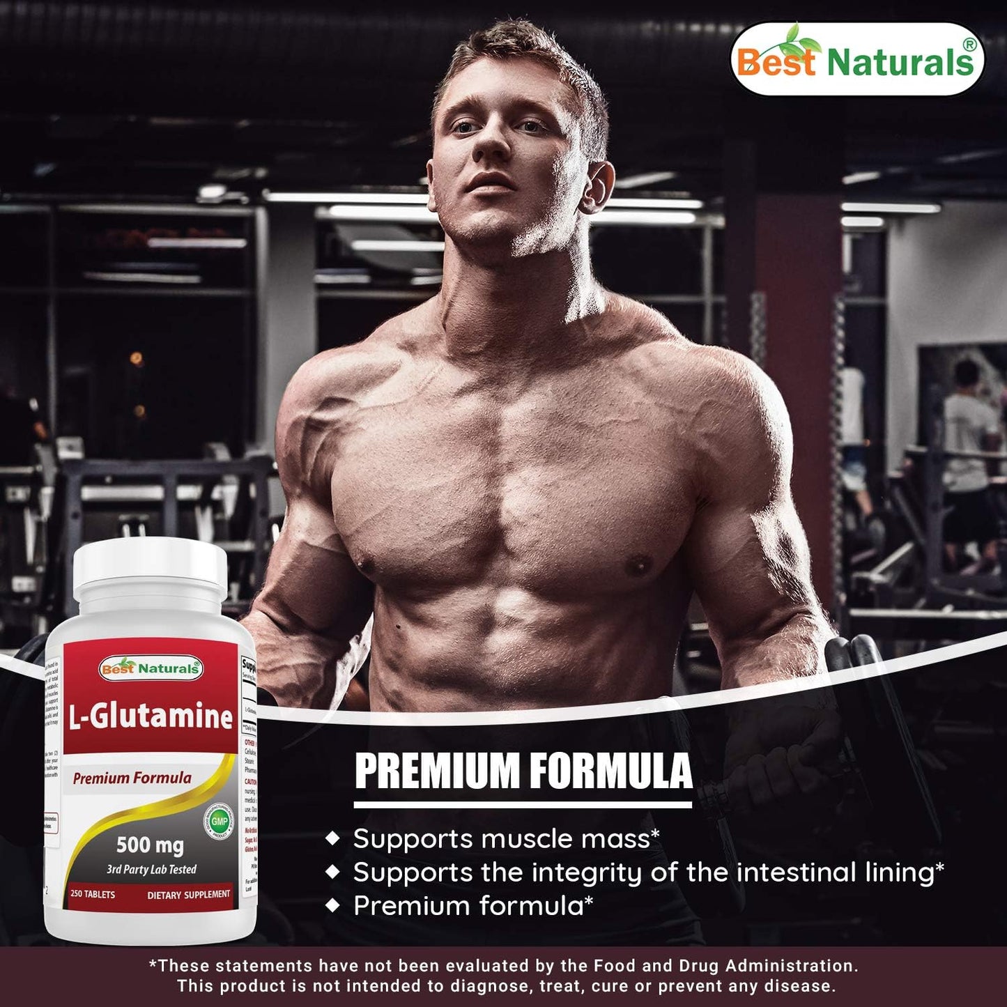 High Quality L-Glutamine and Selenium Supplement for Immune Support