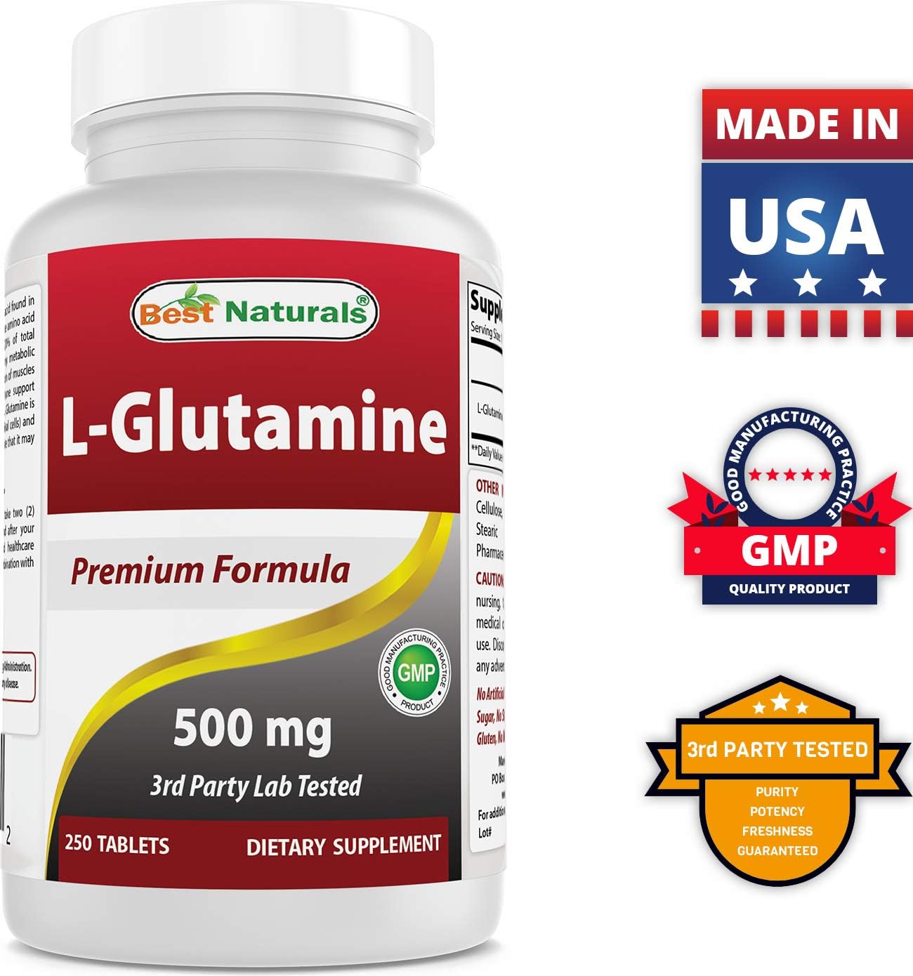 High Quality L-Glutamine and Selenium Supplement for Immune Support