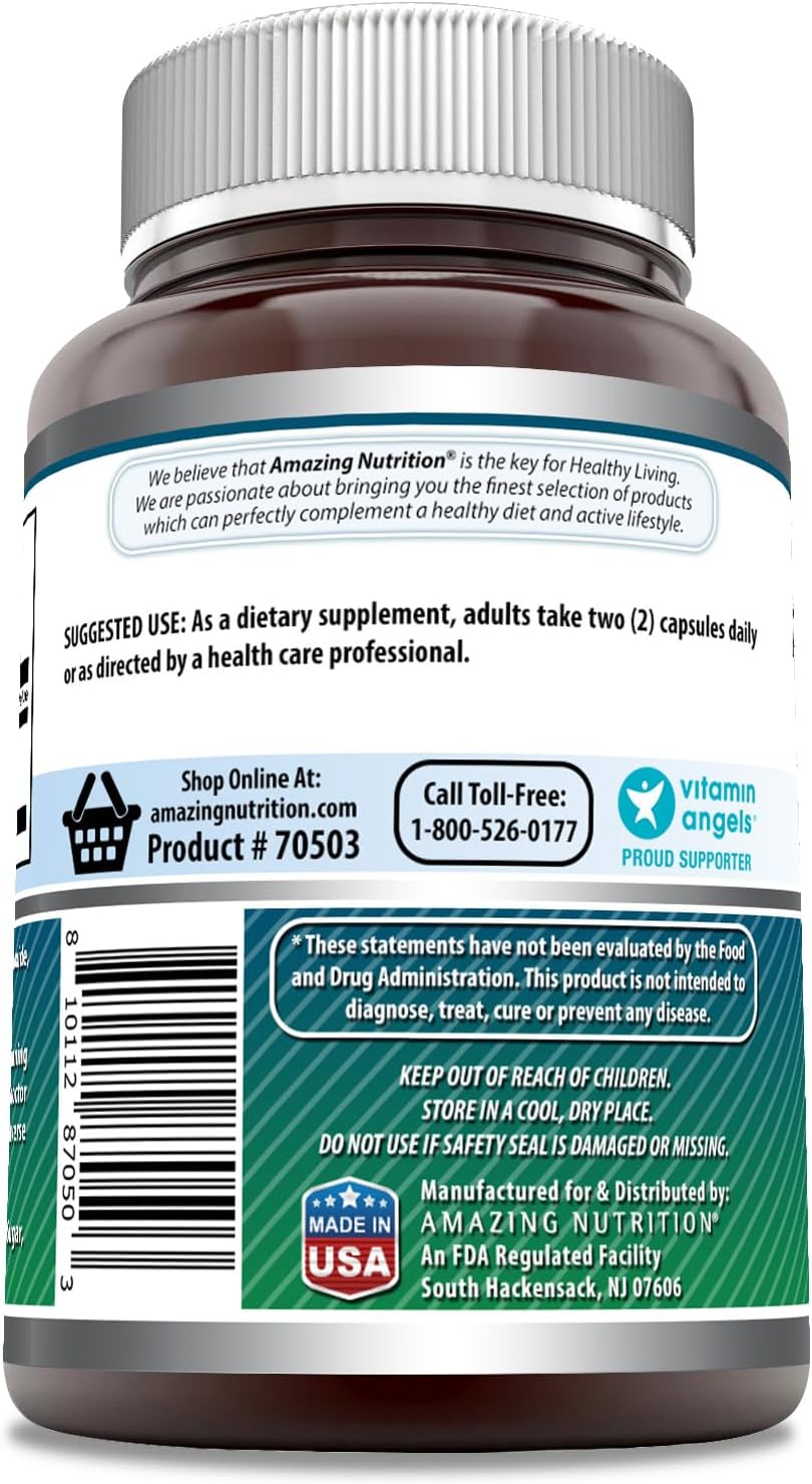 High Quality NAC 600mg Supplement Capsules - Non-GMO & Gluten Free - Made in USA - 100 Count