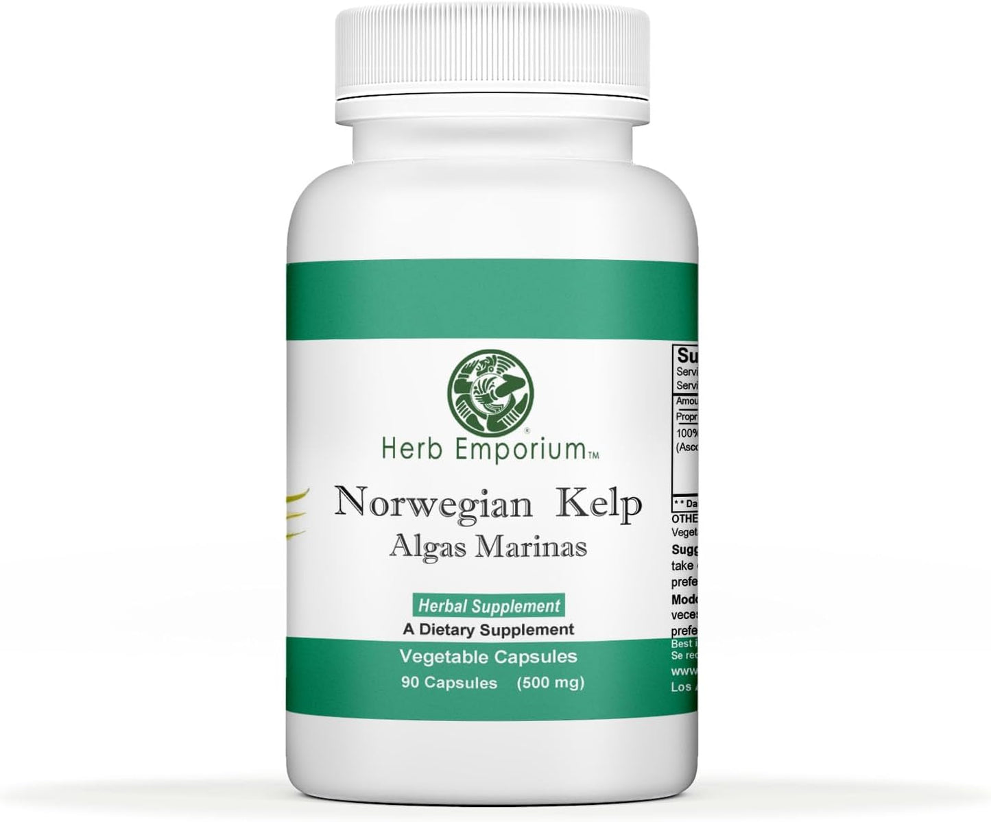 High-Quality Norwegian Kelp Capsules - Algas Marinas, Ascophyllum Nodosum, Laminaria Supplement