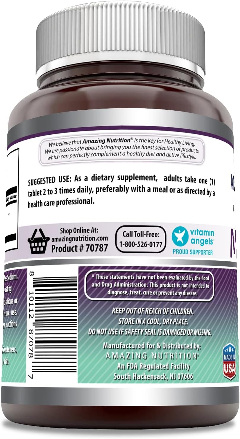 High-Quality OptiMSM 1000 Mg per Serving Supplement - 400 Tablets | Non-GMO, Gluten-Free, Made in USA by Amazing Nutrition