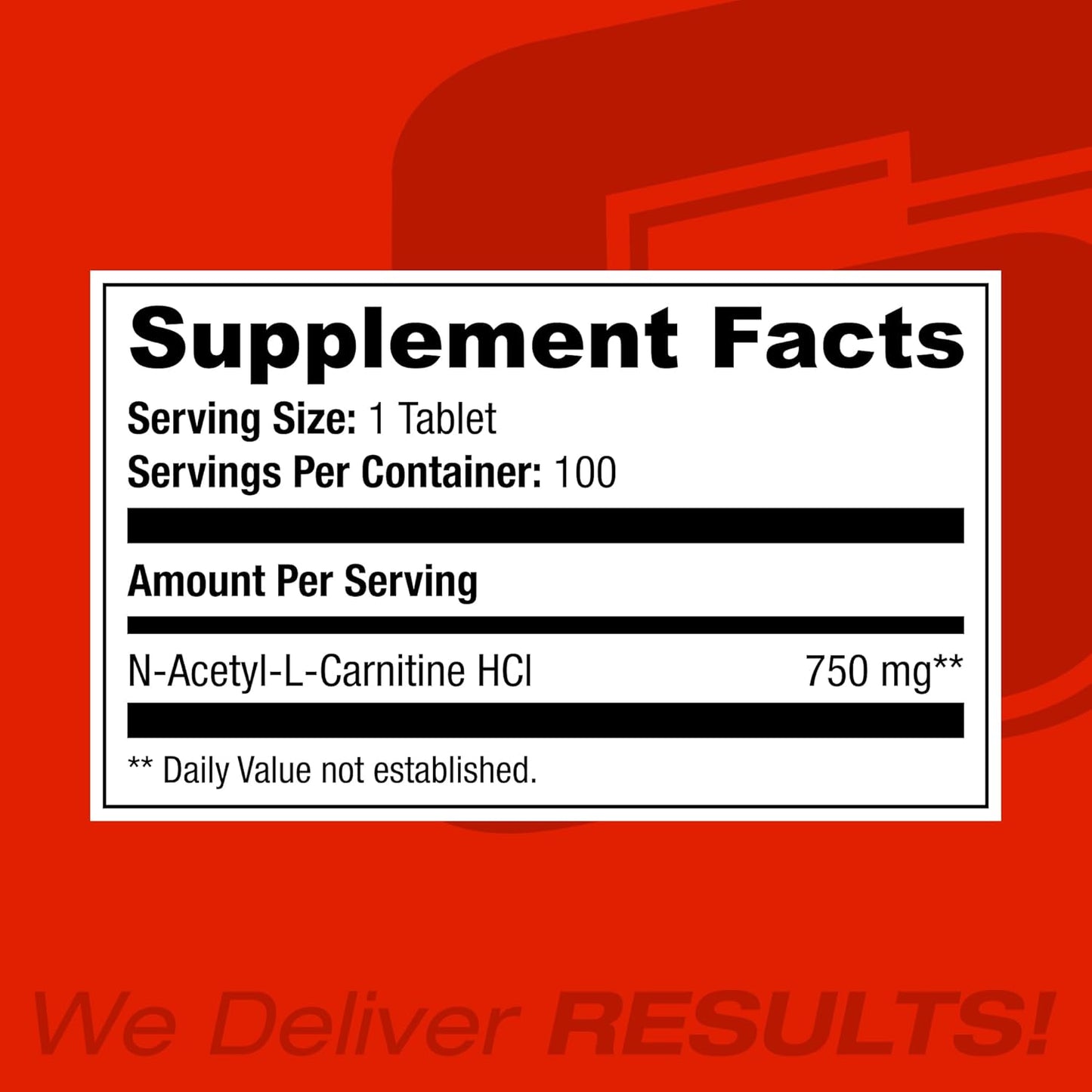 High-Quality SAN Nutrition Alcar 750 - Acetyl L-Carnitine for Energy, Focus, and Fat Burning 100 Servings