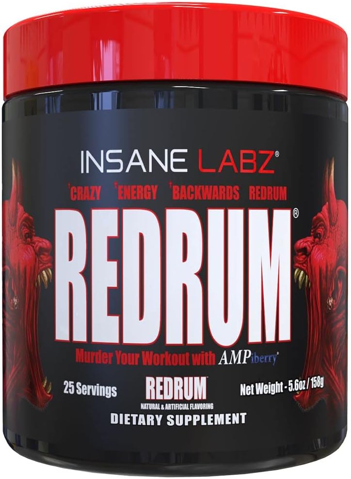 High-Stim Pre-Workout Powder with NO Booster, Beta Alanine, Agmatine Sulfate, Taurine - AMPiberry, OXYgold, Focus, Strength, Recovery - 25 Servings (Grape)
