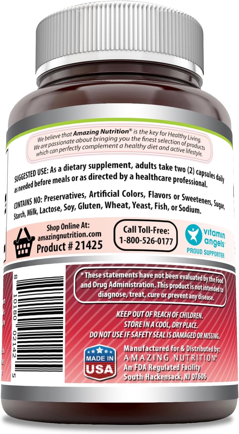 High Strength Cranberry Extract Capsules - 950mg per Serving - 120 Count - Non-GMO, Gluten Free - Made in USA by Amazing Nutrition