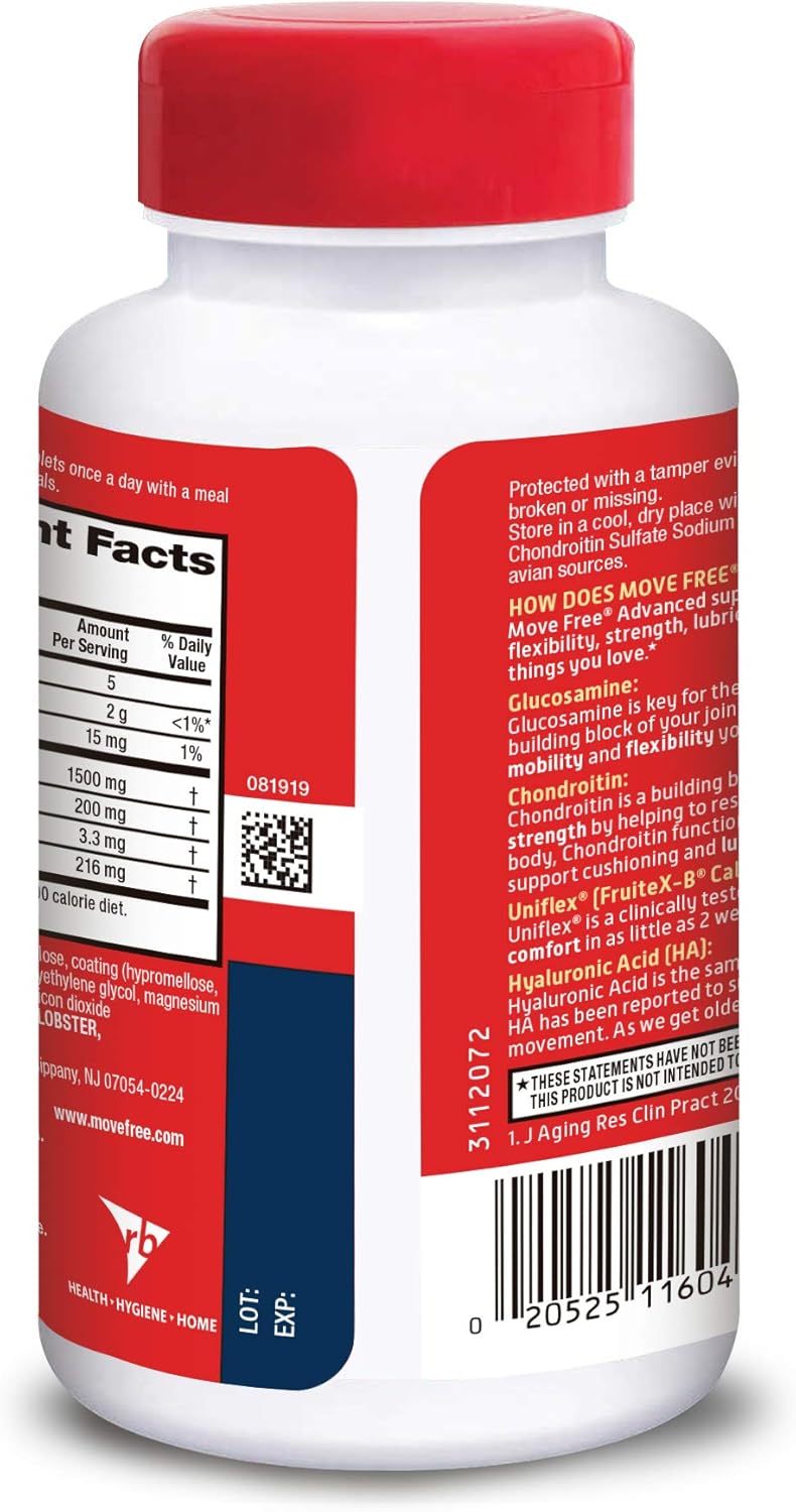 High Strength Glucosamine and Chondroitin Tablets for Joint Health - 1500mg per Serving (350 Count) - Supports Mobility, Flexibility, and Comfort