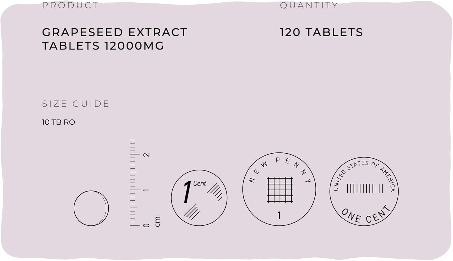 High Strength Grapeseed Extract Tablets 12000mg - Vegan Supplement - 120 Tablets - UK Made