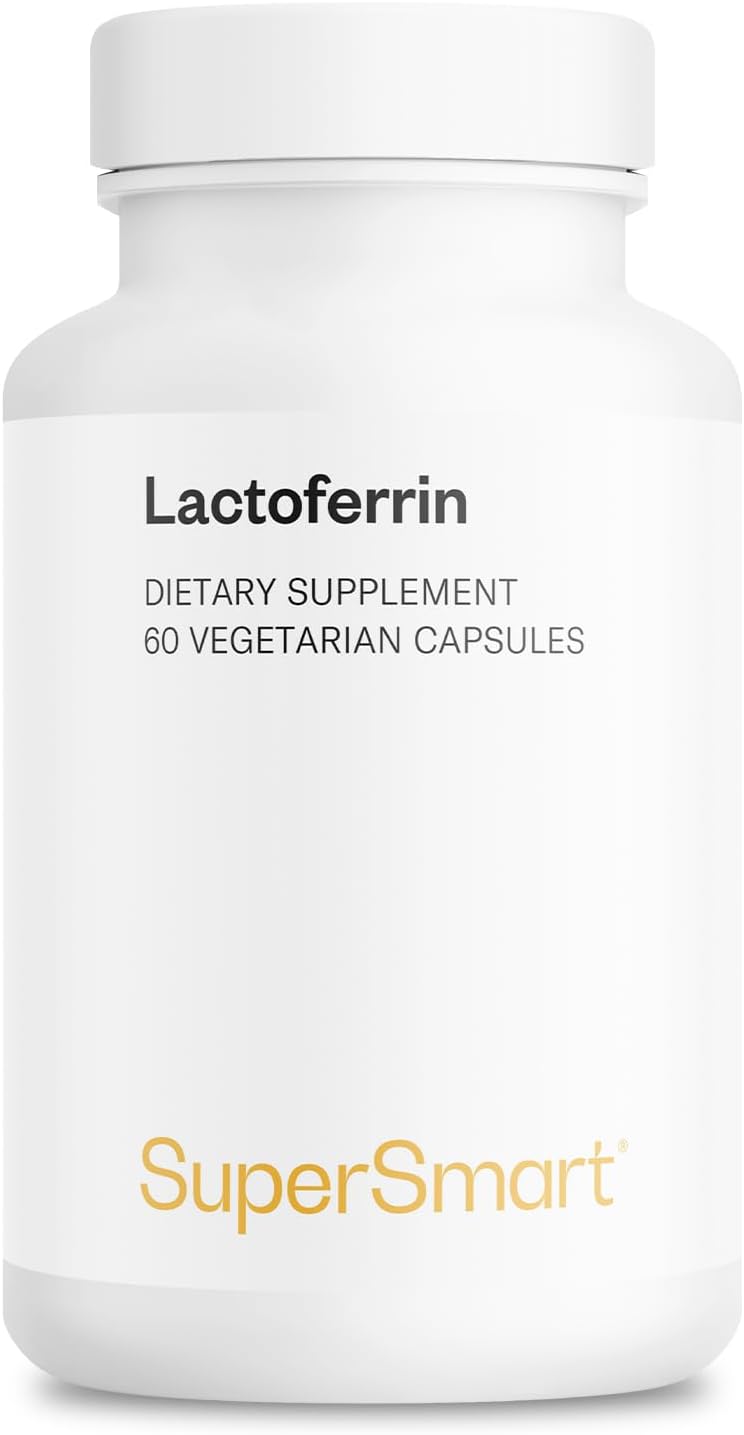 High Strength Lactoferrin Supplement with Whey Protein Extract - Natural Glycoprotein - Non-GMO & Gluten Free - 60 Capsules