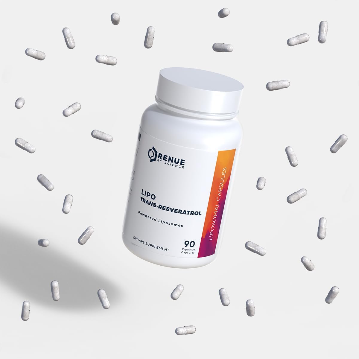 High Strength Liposomal Resveratrol Supplement | 90 Capsules | 125mg per Serving | Non-GMO | Made in USA | Third-Party Tested