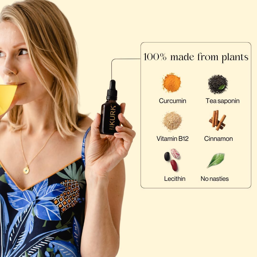 High Strength Liquid Curcumin Oil from Turmeric | Advanced Absorption Technology | Orange Flavor | 1 Fl Oz (30ml)