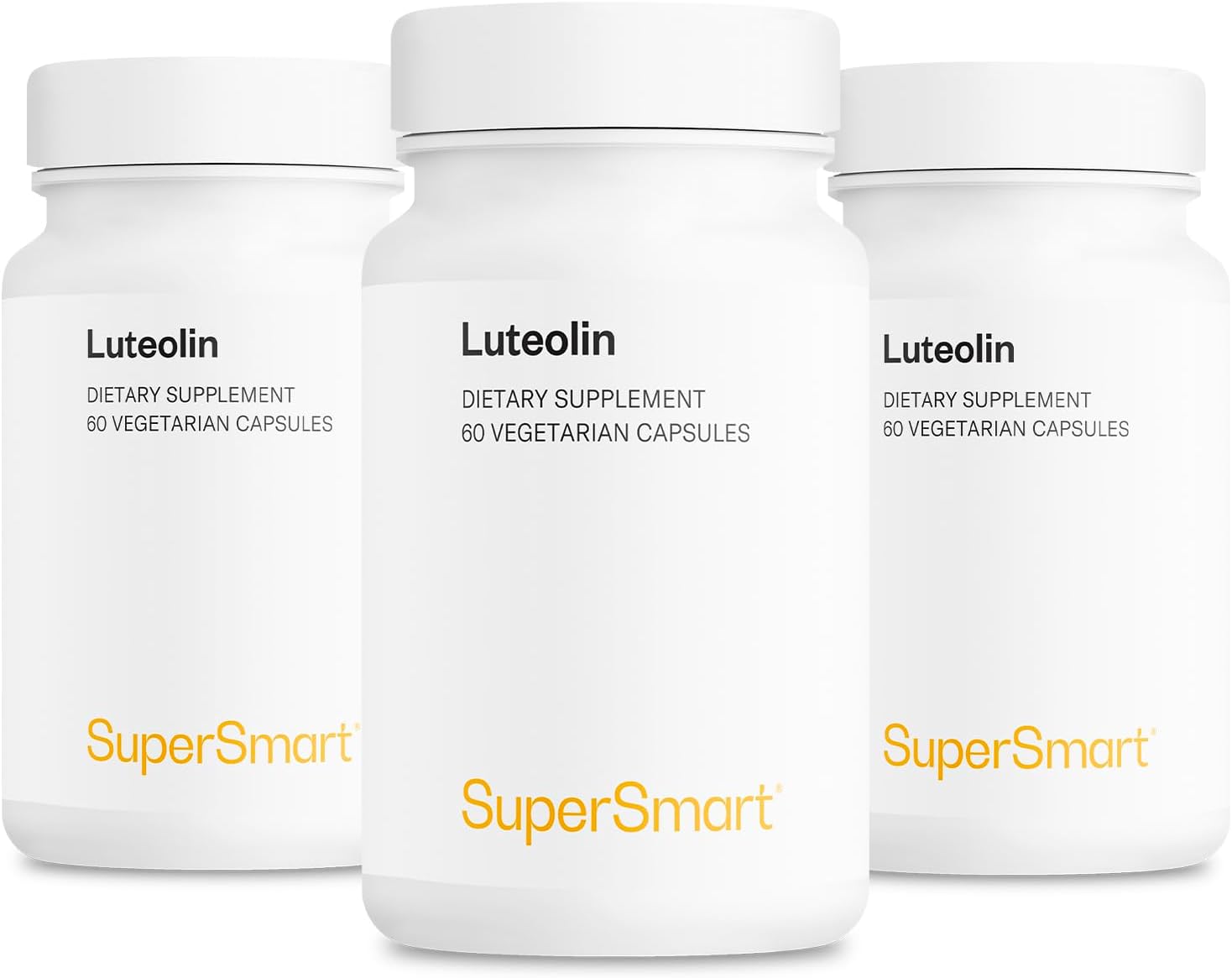 High Strength Luteolin 100mg Daily Supplement - 3 Pack - Bioactive Flavonoid, Non-GMO, Gluten Free - 180 Vegetarian Capsules