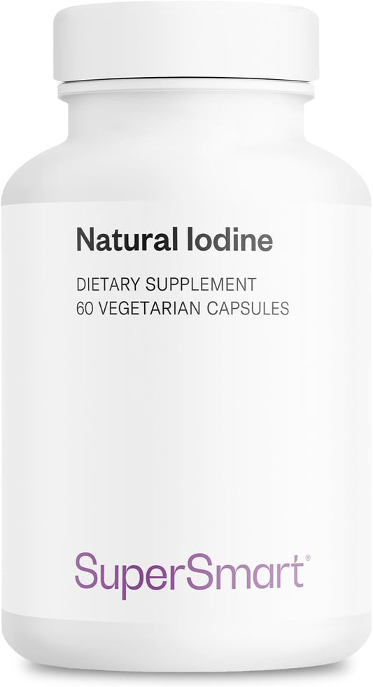 High Strength Natural Iodine Supplement - 1000mg per Day - Pure Sea Kelp - Non-GMO & Gluten Free - 60 Capsules