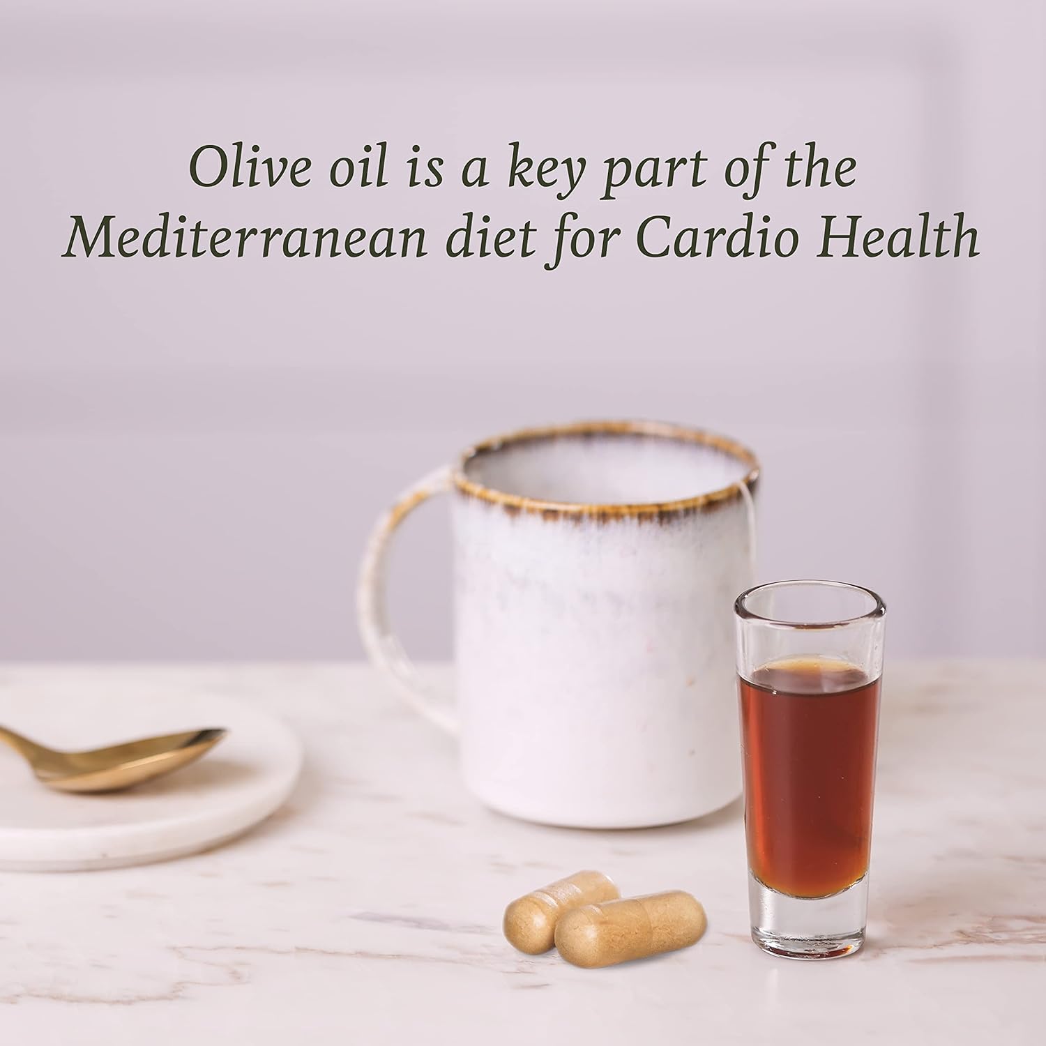 High Strength Natural Olive Leaf Extract Vegetable Capsules - 30 Count, Rich in Oleuropein & Polyphenols