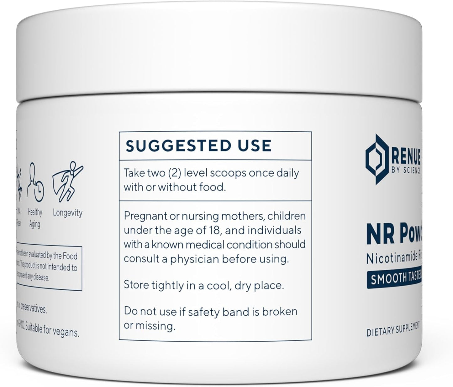 High Strength Nicotinamide Riboside Powder | 1000mg NR NAD Sublingual Citrus Flavor | USA-Made & Third-Party Tested | 60 Servings