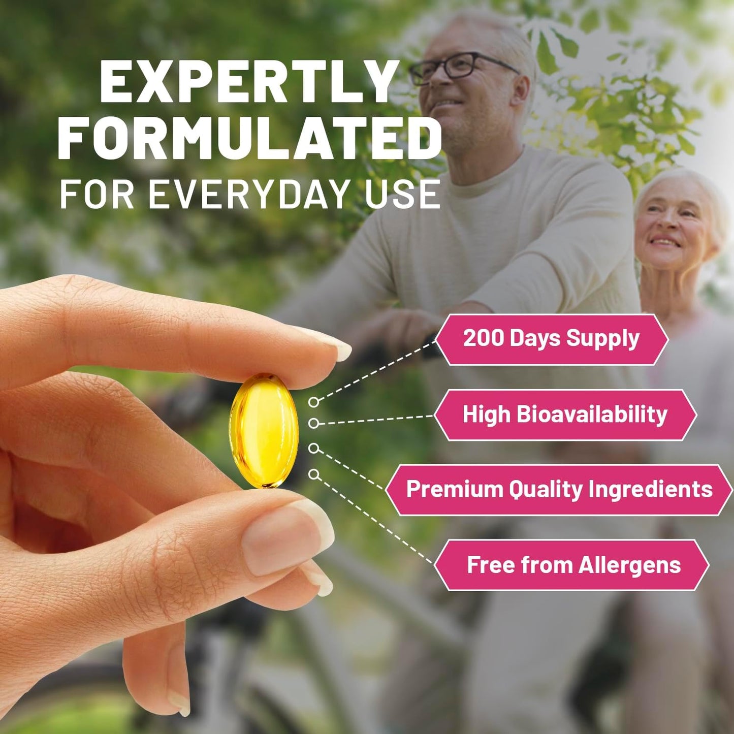 High Strength Odourless Garlic Capsules 45,000mg | 200 Softgels | Cold Pressed Premium Garlic Oil Extract
