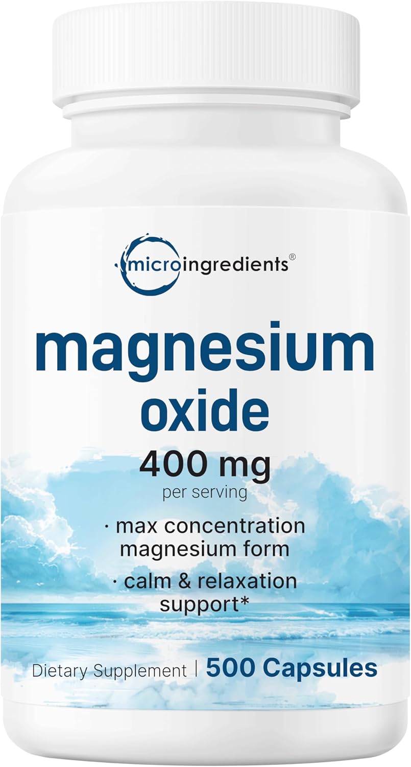 High Strength Oil of Oregano Softgels & Magnesium Oxide Bundle Pack | 6,000mg & 400mg | 4X Carvacrol & Thymoquinon | Max Concentration Formula