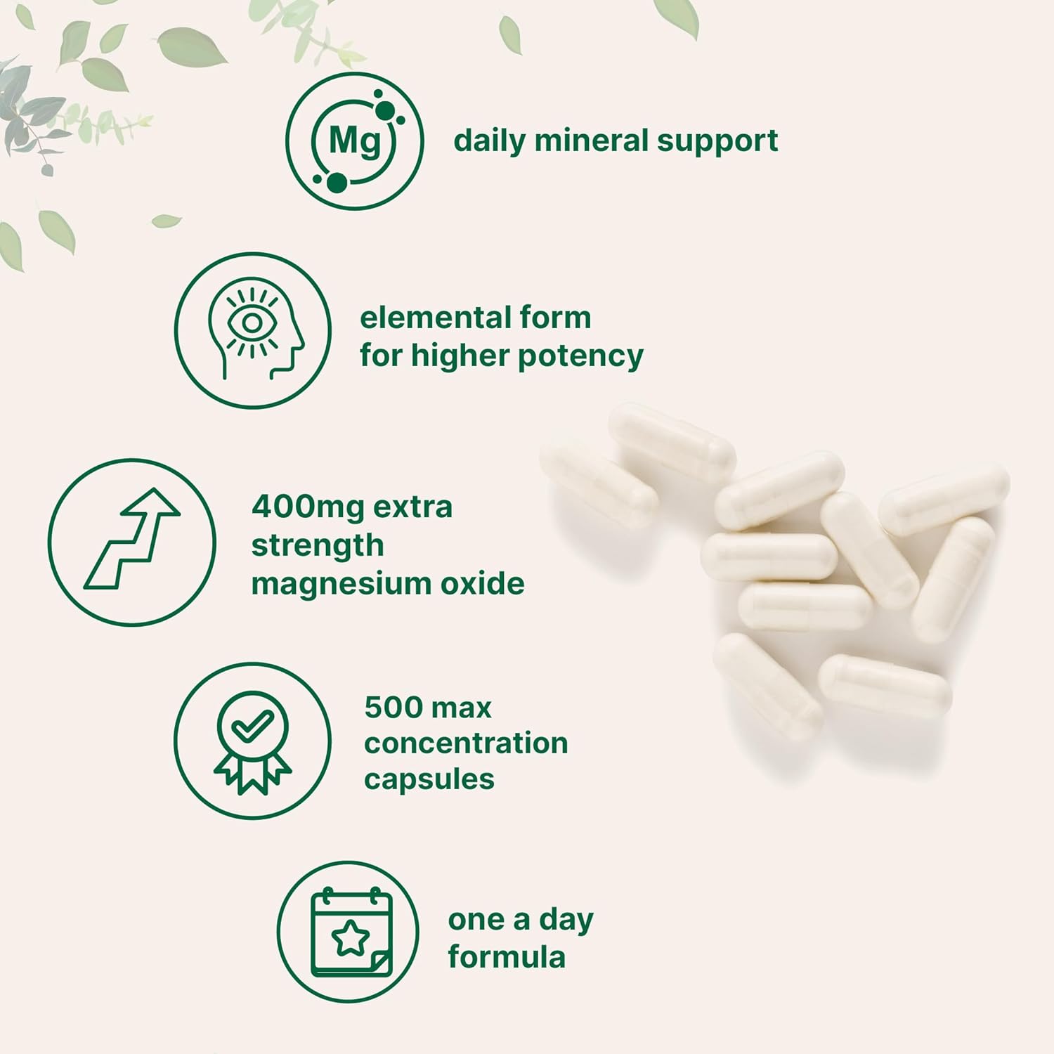 High Strength Oil of Oregano Softgels & Magnesium Oxide Bundle Pack | 6,000mg & 400mg | 4X Carvacrol & Thymoquinon | Max Concentration Formula