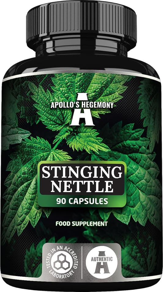 High Strength Stinging Nettle Extract Capsules - 500mg, 90 Vegan Capsules, Cardiovascular Support, Herbal Supplement