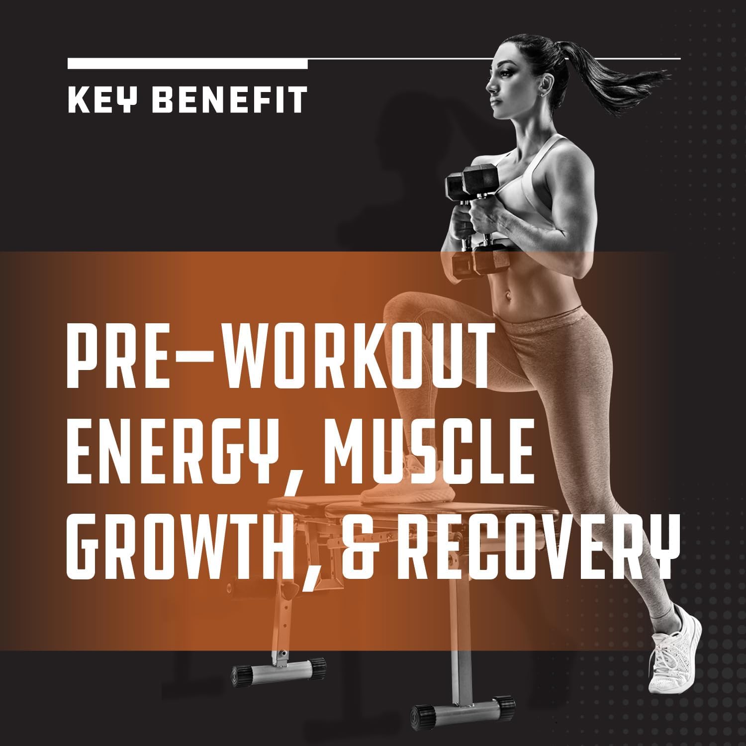 High Strength Tri Phase Creatine Tablets for Women & Men - Blend of Monohydrate, HCL & Pyruvate - Muscle Mass Gain & Recovery - 120 Tablets