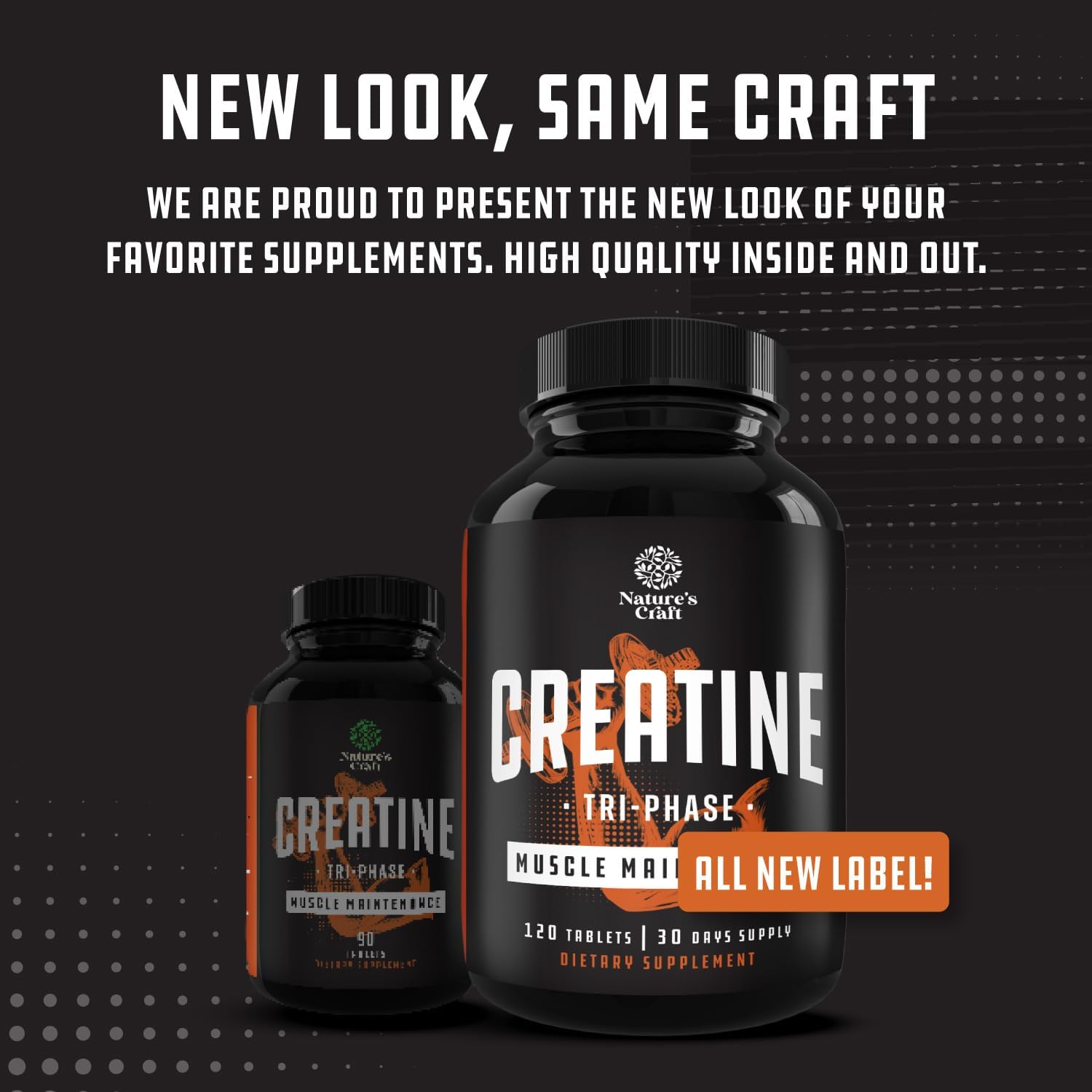 High Strength Tri Phase Creatine Tablets for Women & Men - Blend of Monohydrate, HCL & Pyruvate - Muscle Mass Gain & Recovery - 120 Tablets