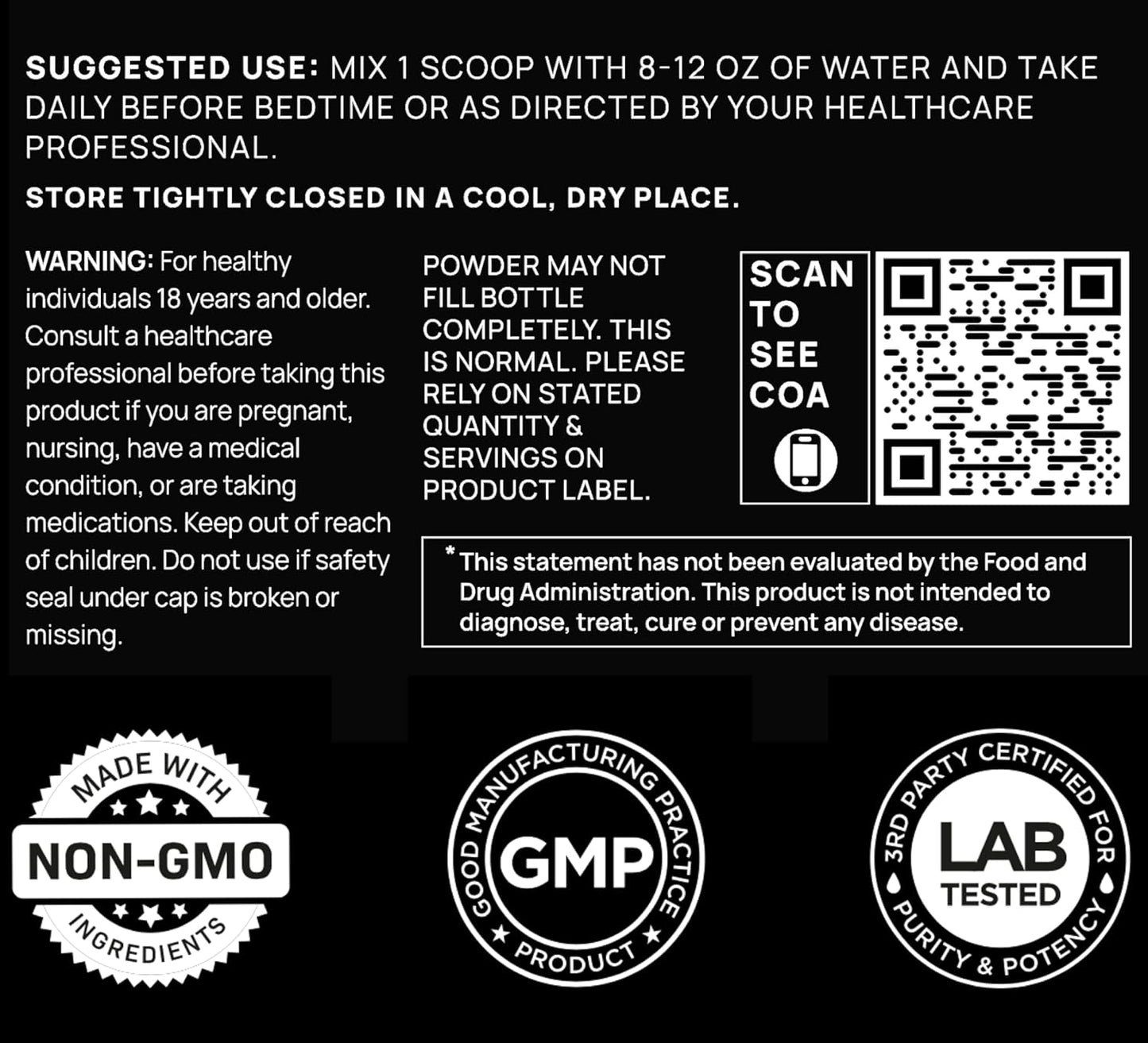 High Strength Triple Sleep Magnesium L-Threonate Powder with Apigenin, L-Theanine, and Melatonin - Natural Sleep Aid Supplement for Deep Sleep and Calm - Magtein Magnesium L Threonate for Adults