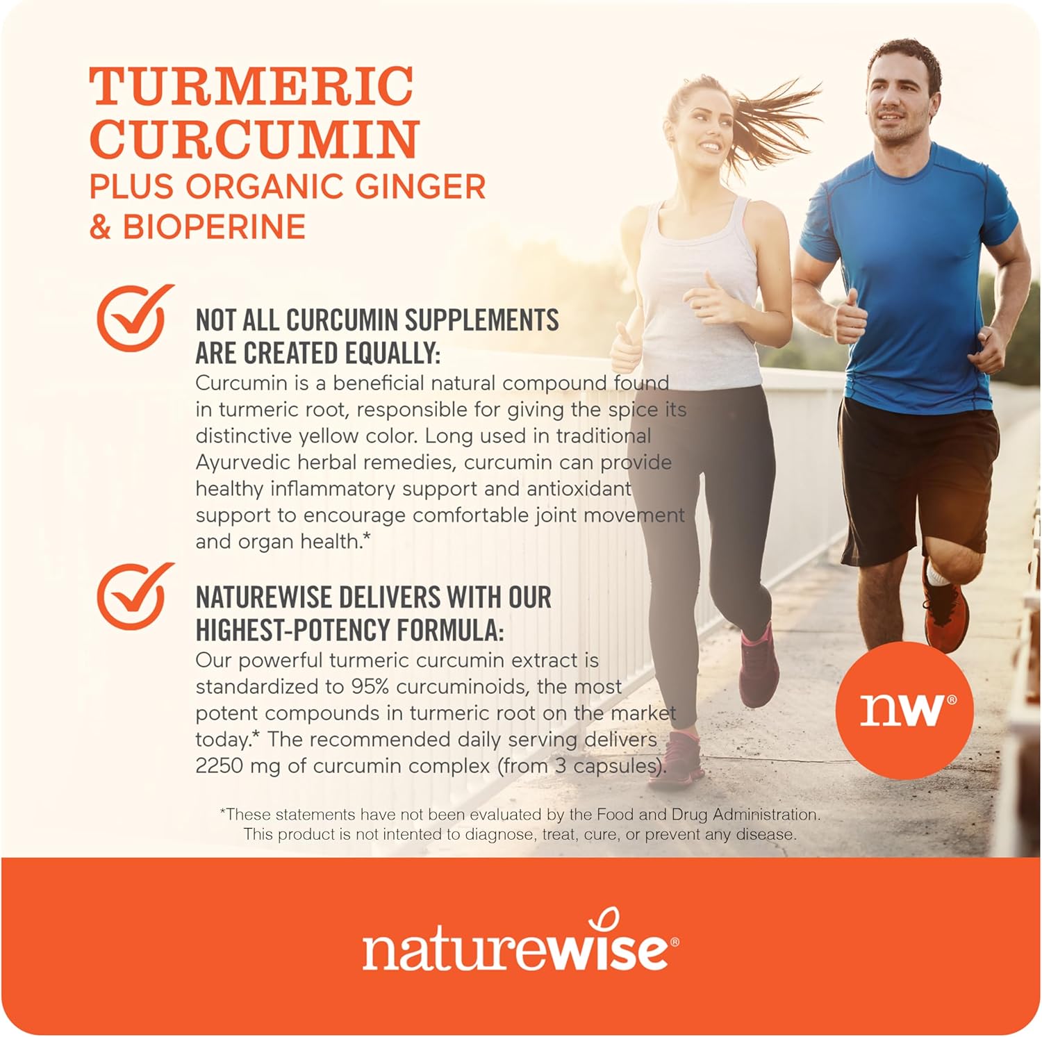 High Strength Turmeric Curcumin 2250mg with BioPerine for Joint & Immune Health - Vegan, Non-GMO - 90 Capsules