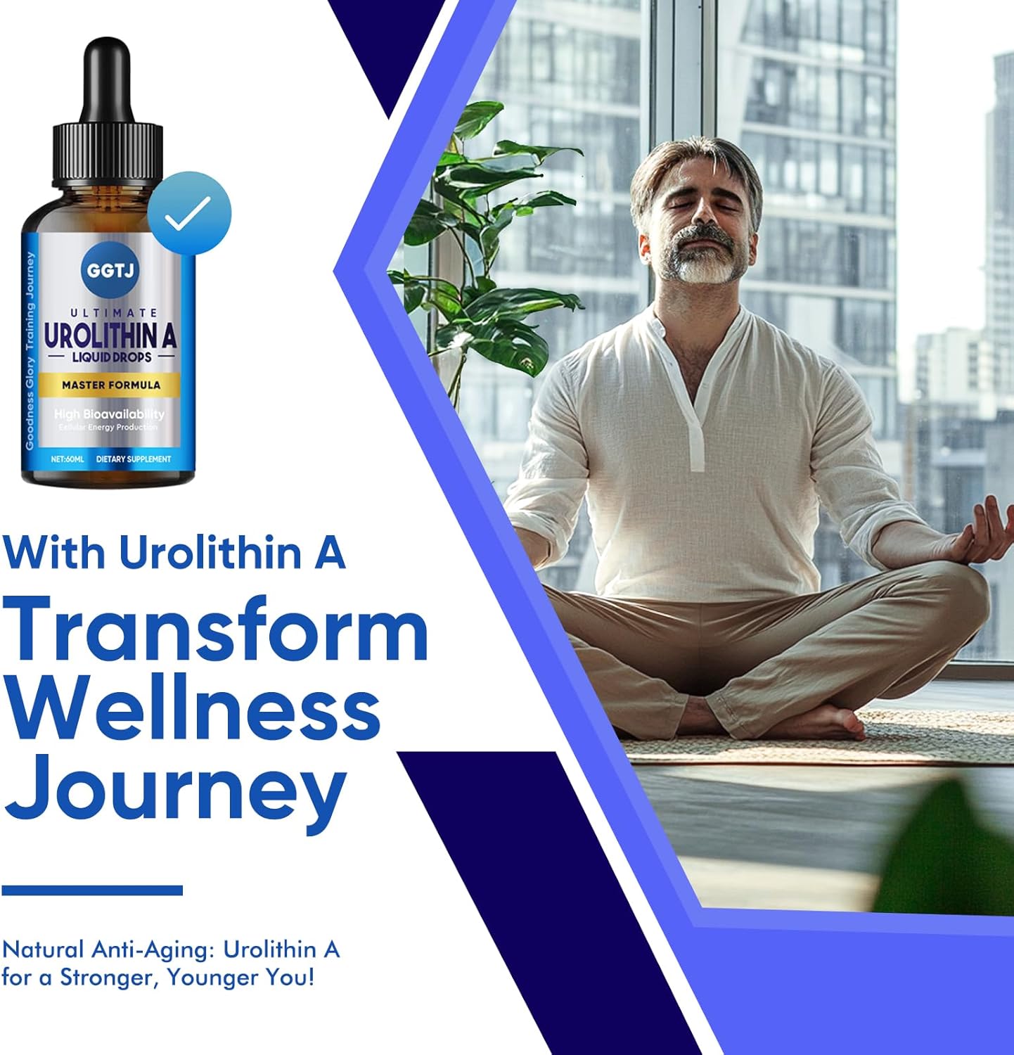 High Strength Urolithin A Supplement with Pomegranate Extract - 3000mg, Antioxidants for Healthy Aging & Mitochondrial Support