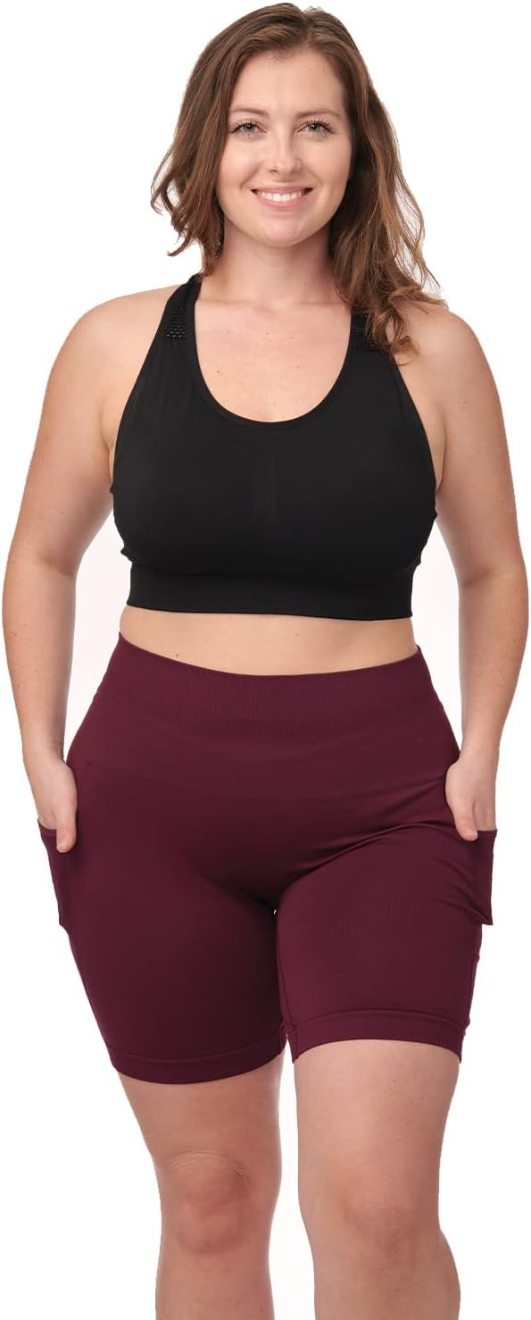 High Support Racerback Sports Bra for Women Plus Size with Padded Control for Large Bust - White/Black - Ideal for Yoga and Workout