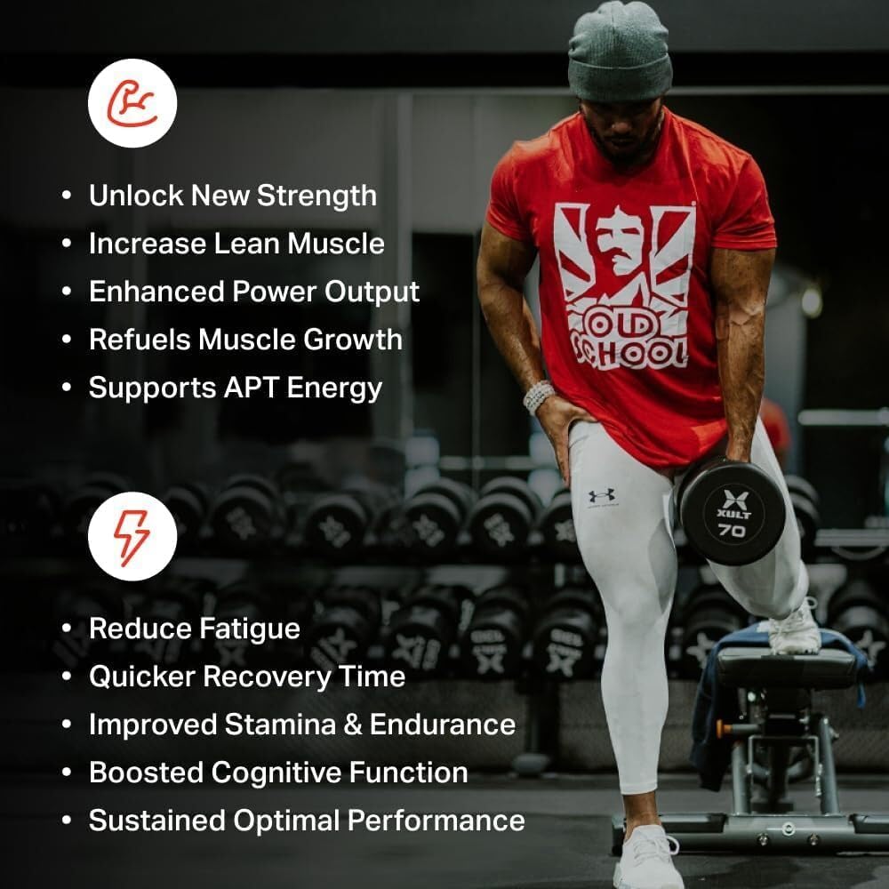 Highly Absorbable 5000mg Creatine Monohydrate Powder with BioFit™ for Muscle Growth, Strength, and Endurance - USA Made - 60 Servings for Men & Women