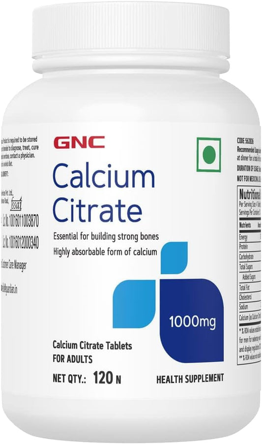 Highly Absorbable Calcium Supplement | Enhances Bone Density & Strength | Fights Age-Related & Postmenopausal Bone Loss | Supports Muscle Health | 120 Tablets