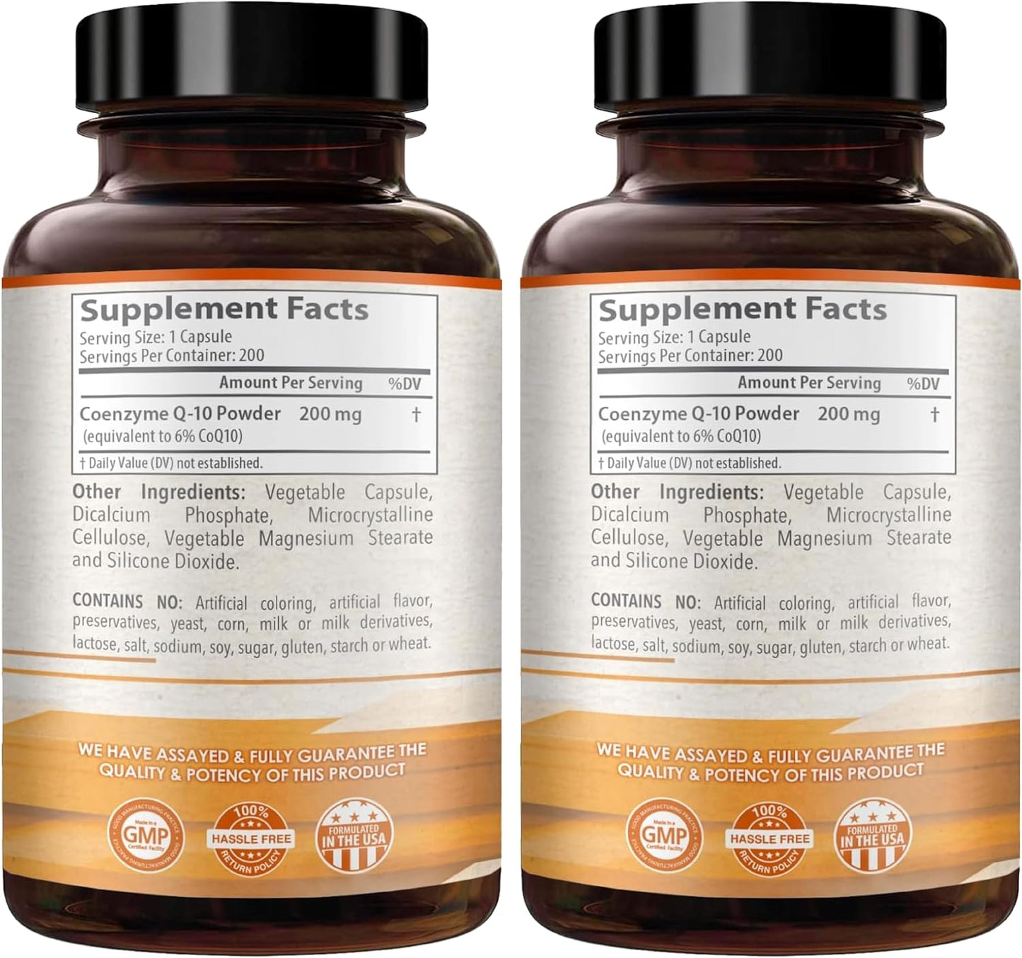 Highly Absorbable CoQ10 Supplement for Heart Health and Energy Support - 200mg Coenzyme Q10 Capsules - Antioxidant Formula - Non-GMO - 400 Servings