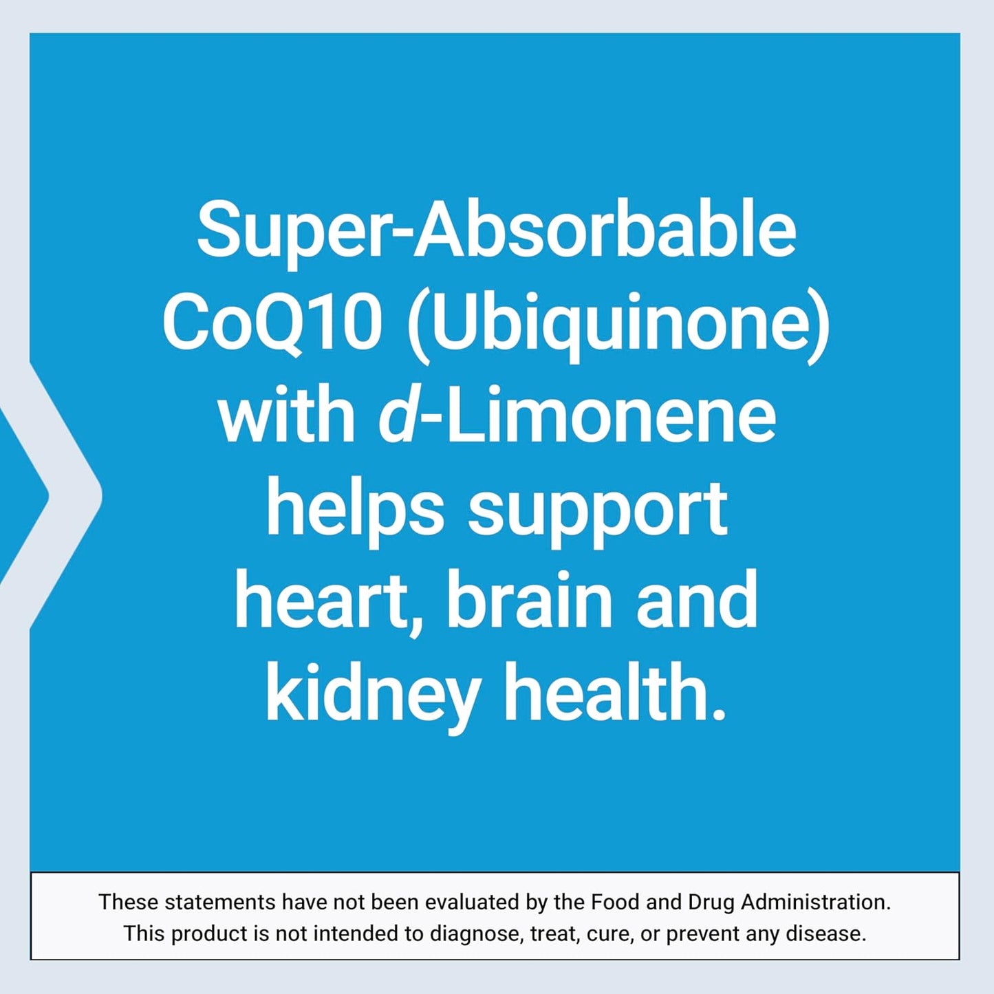 Highly Absorbable CoQ10 Supplement with d-Limonene for Heart Health and Energy Support - 50mg, 60 Softgels, Non-GMO, Gluten-Free