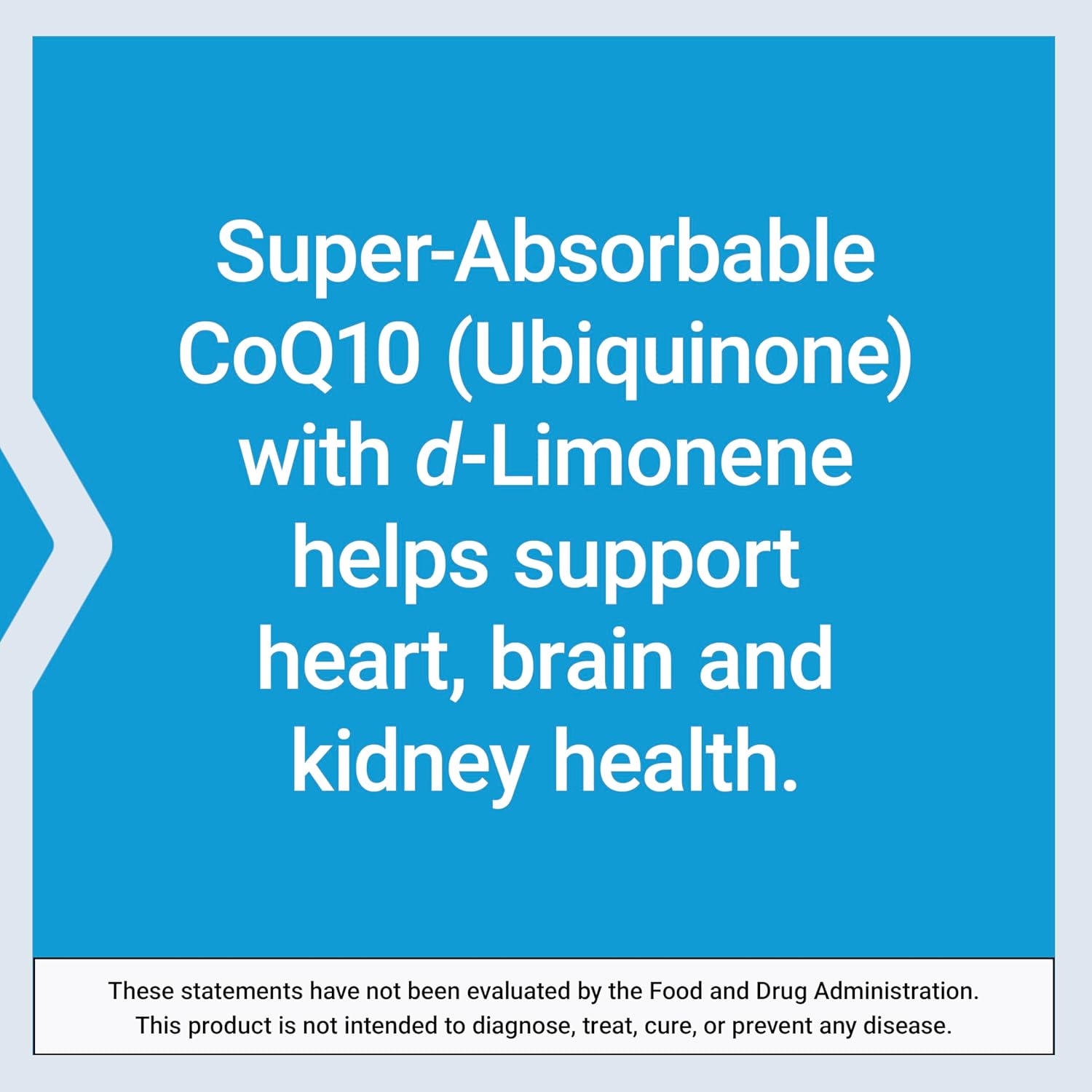 Highly Absorbable CoQ10 Supplement with d-Limonene for Heart Health and Energy Support - 50mg, 60 Softgels, Non-GMO, Gluten-Free