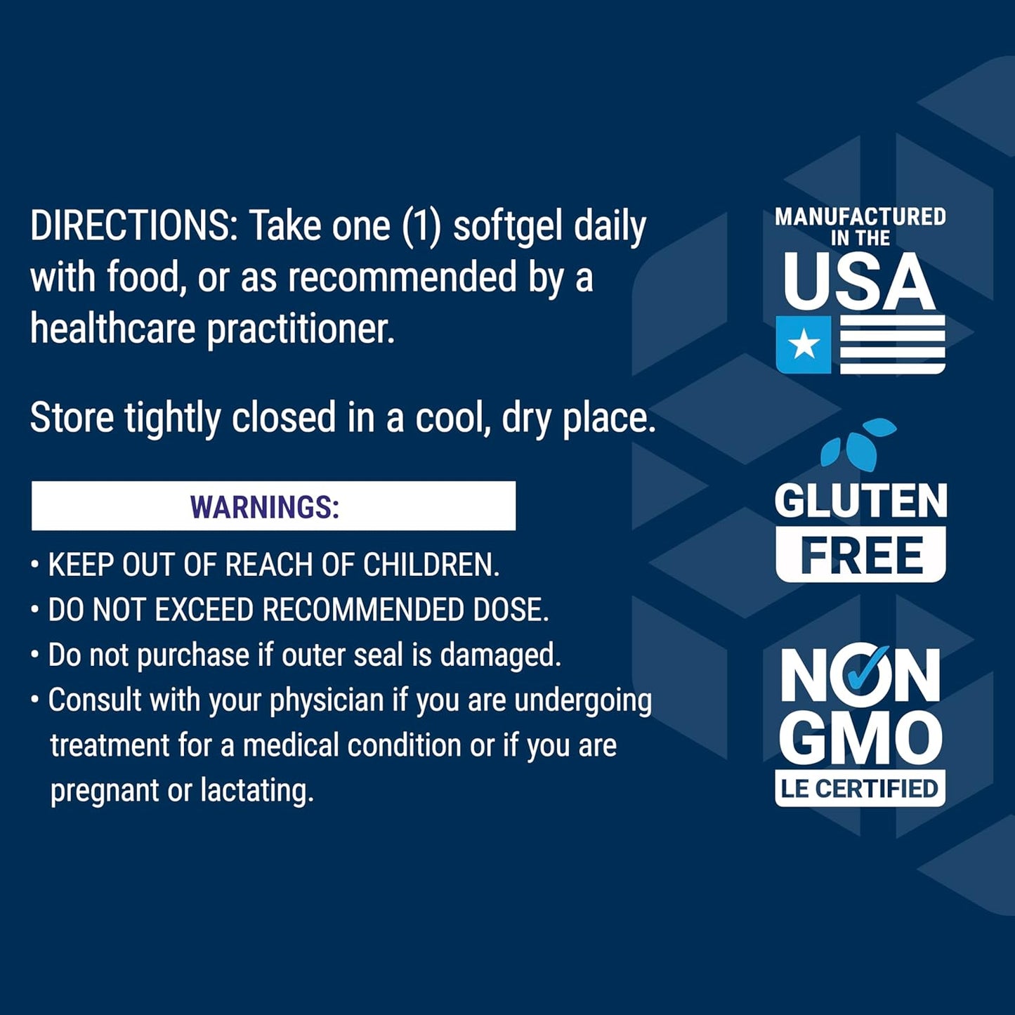 Highly Absorbable CoQ10 Supplement with d-Limonene for Heart Health and Energy Support - 50mg, 60 Softgels, Non-GMO, Gluten-Free