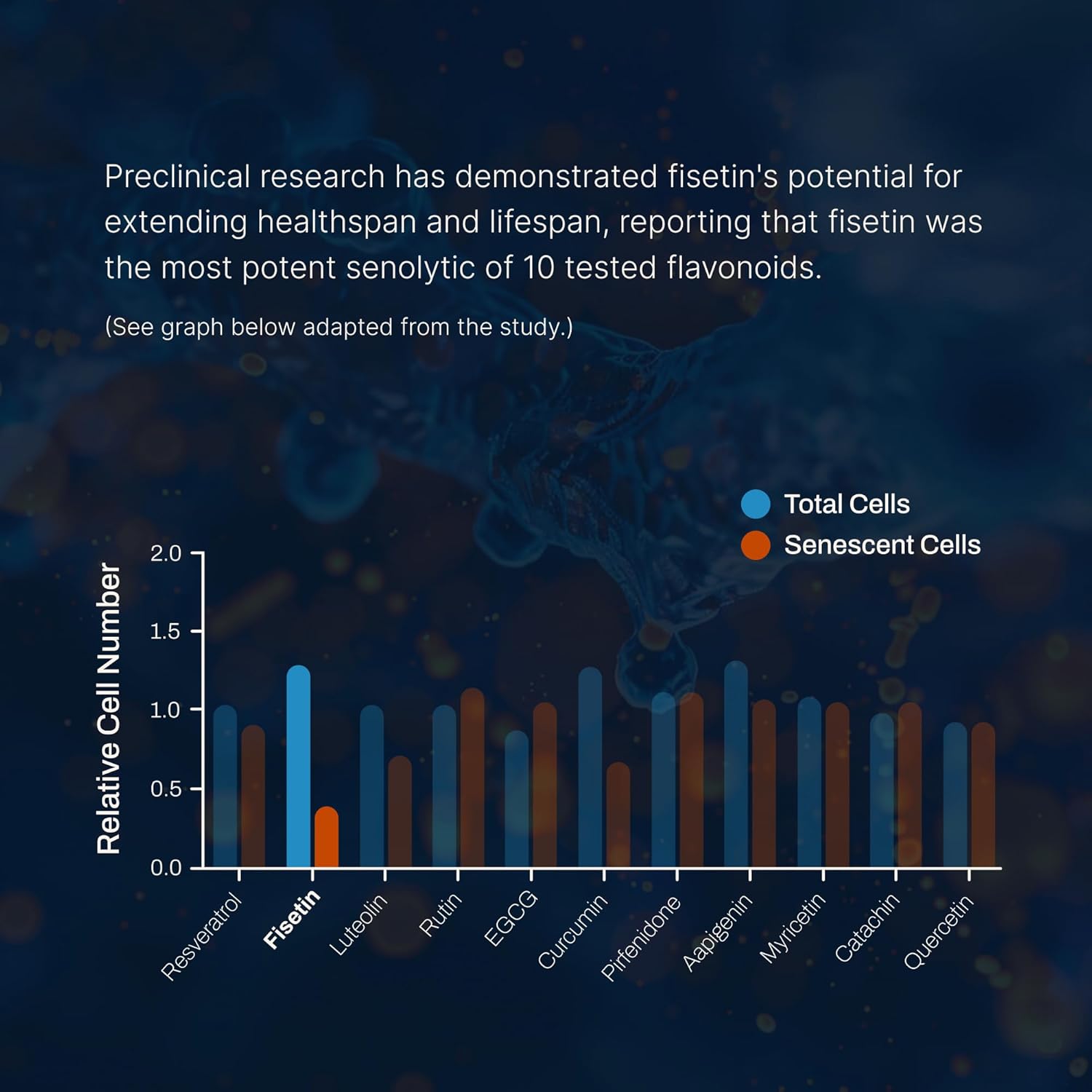 Highly Absorbable Fisetin Supplement with MCT Oil for Enhanced Antioxidant Benefits - 125mg X 60 Capsules, USA Made & 3rd Party Tested