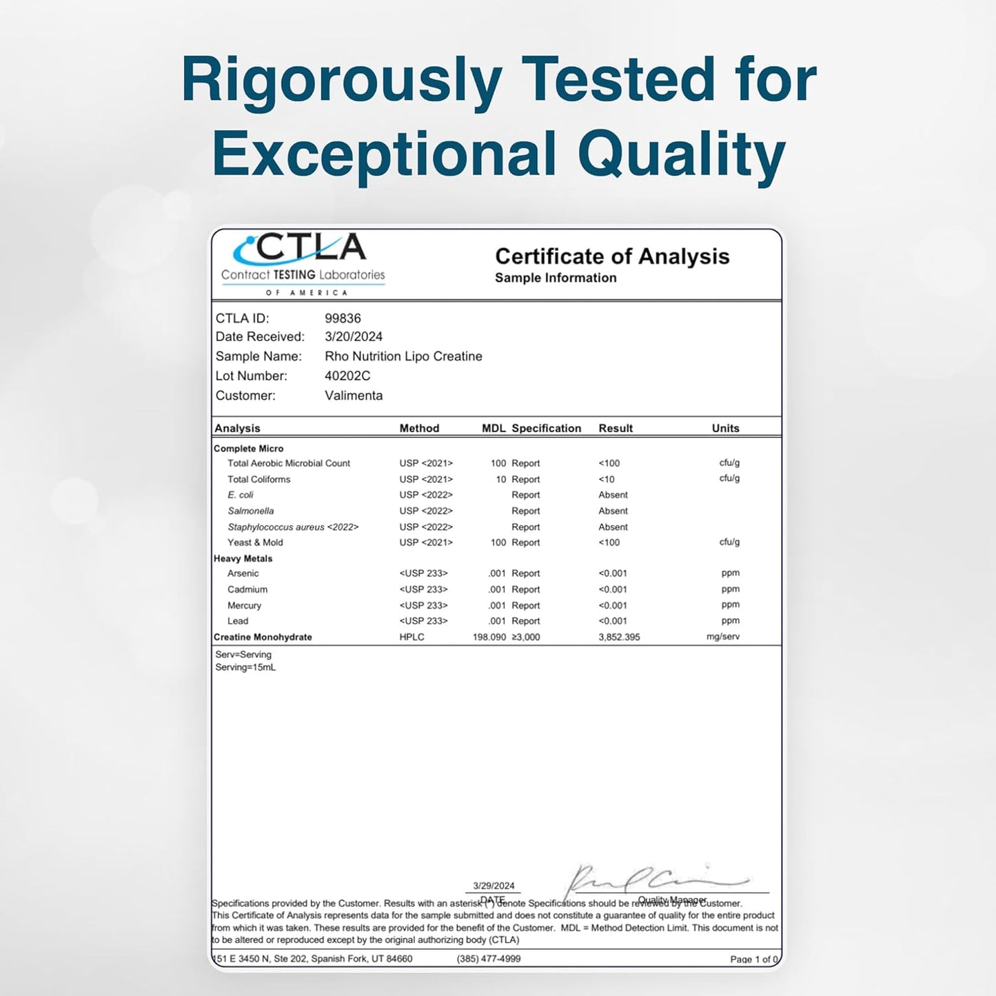 Highly Absorbable Liquid Creatine Supplement for Lean Muscle Mass, Recovery, Brain Function, & Energy Production