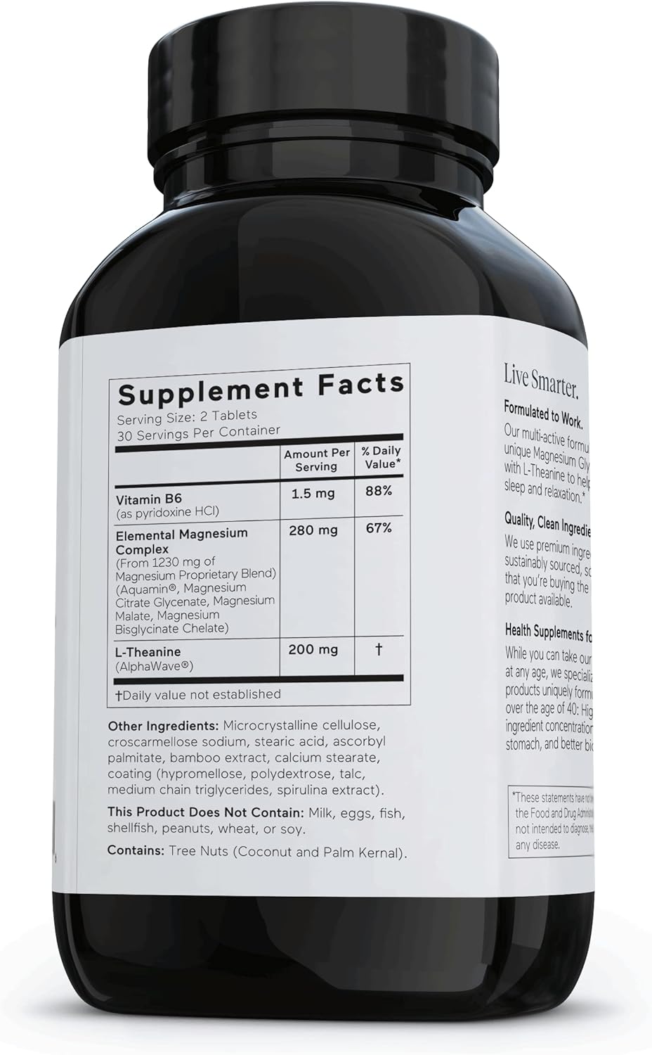 Highly Absorbable Multi-Active Magnesium Tablets & Curcumin Softgels - Potent 95% Tetrahydrocurcuminoids, 1-Month Supply