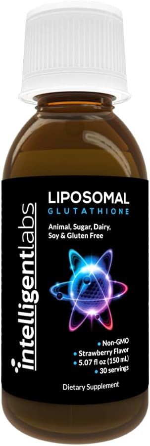 Highly Advanced Liposomal Glutathione Liquid Supplement - 500MG per Serving Organic Antioxidant with Reduced Setria - 30 Servings
