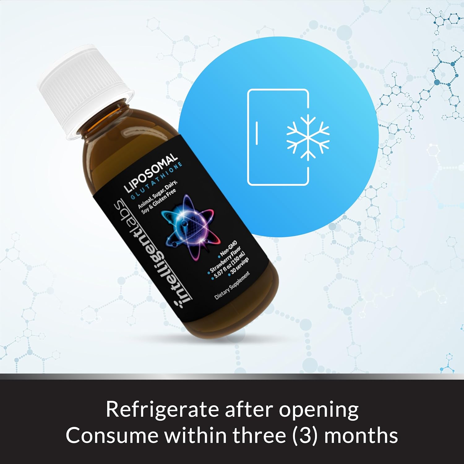 Highly Advanced Liposomal Glutathione Liquid Supplement - 500MG per Serving Organic Antioxidant with Reduced Setria - 30 Servings