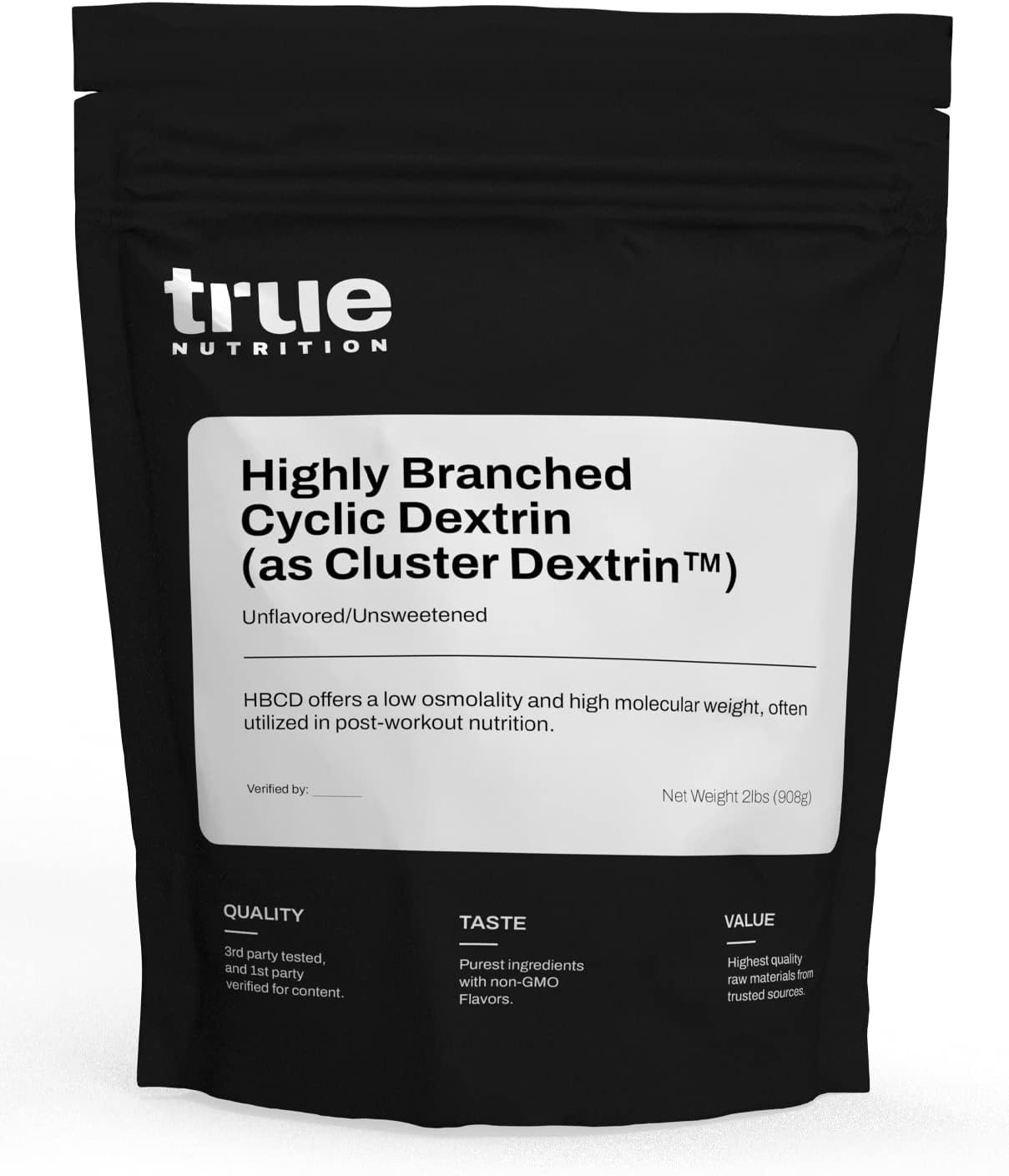 Highly Branched Cyclic Dextrin Carbohydrate Powder for Sustainable Energy and Muscle Recovery - Vegan and Non-GMO - Unflavored 2lb.