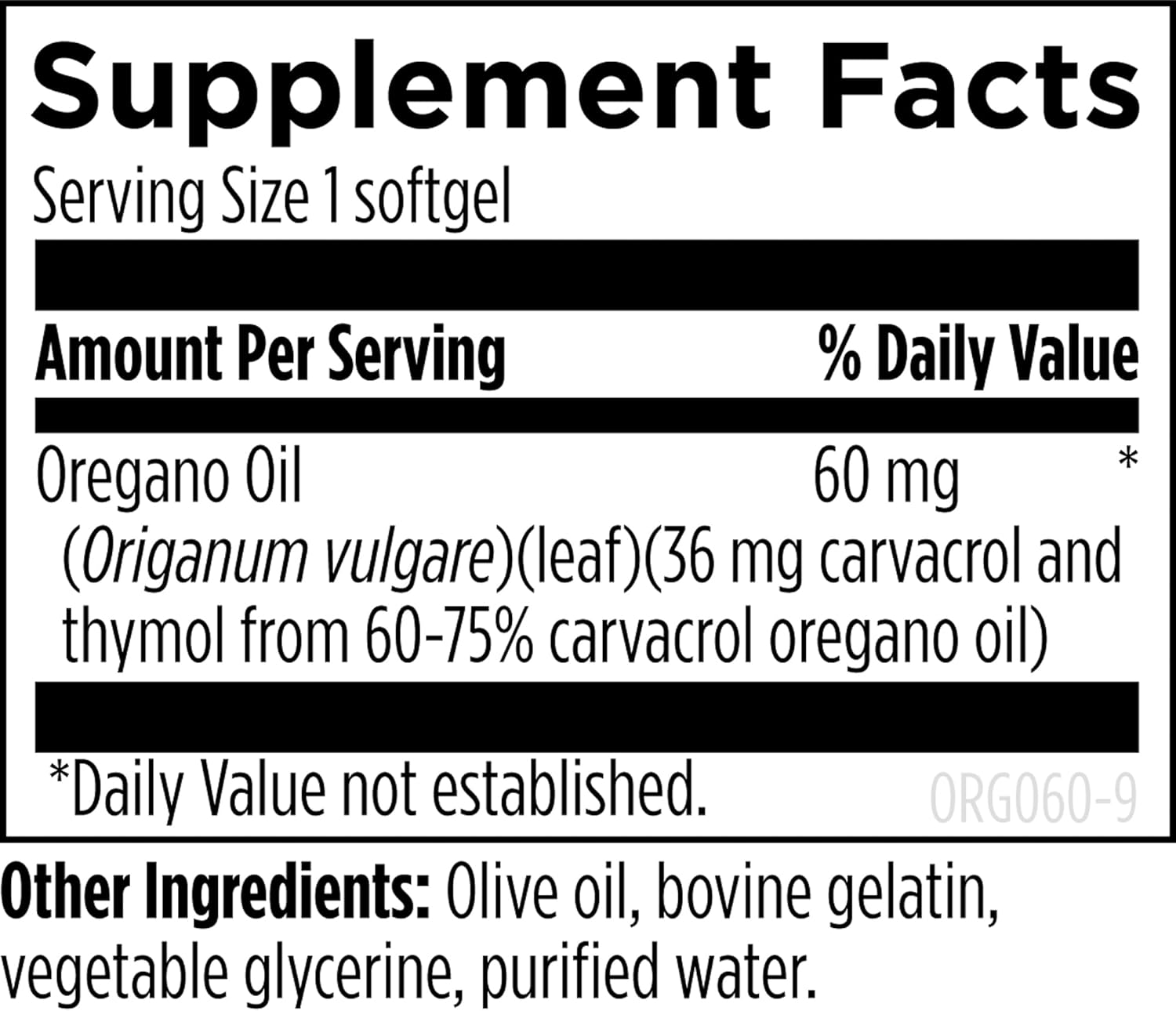 Highly Concentrated Carvacrol Oregano Oil Capsules for Intestinal Cleansing - Supports GI Health (60 Softgels) by Designs for Health