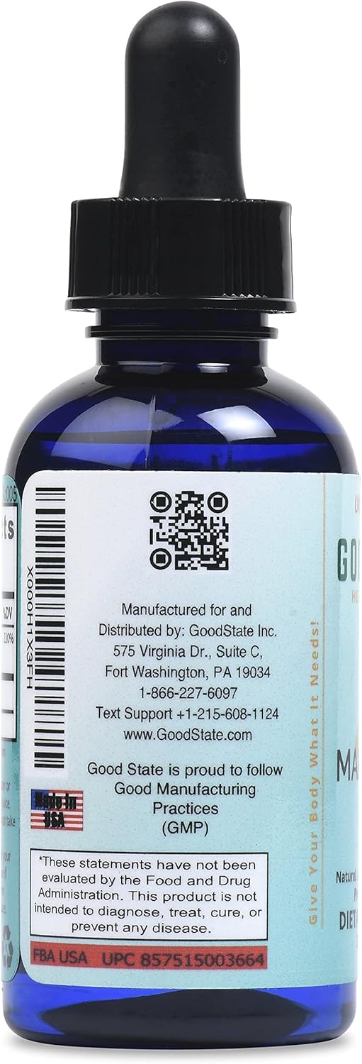 Highly Concentrated Liquid Ionic Manganese Supplement - 10 Drops = 5mg, 118 Servings - 2oz Bottle