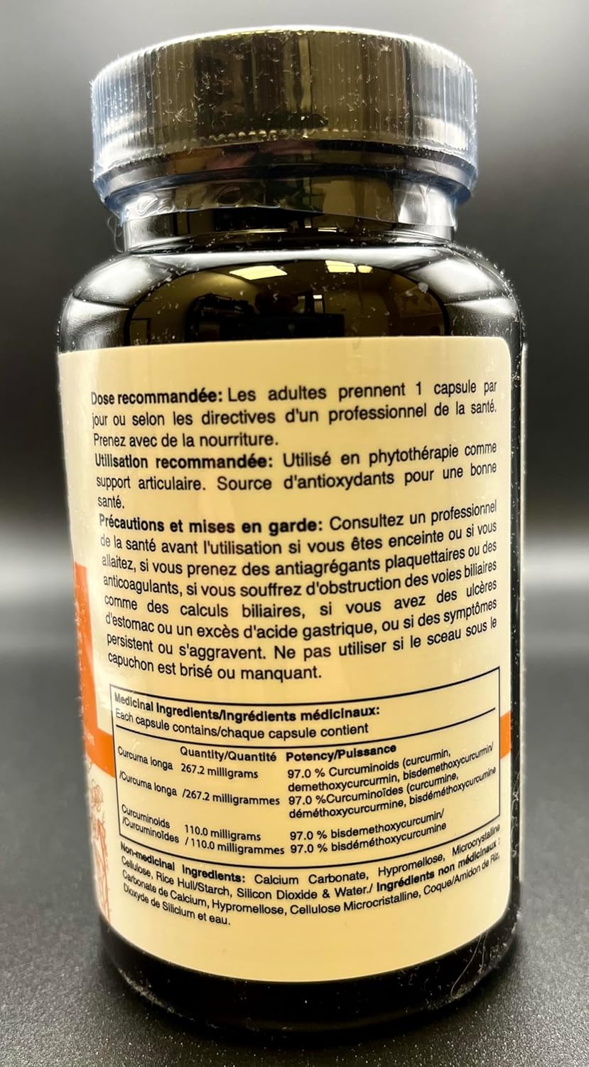 Highly Potent Next Generation BIOBDMC NovoCurcumin - 60 Capsules