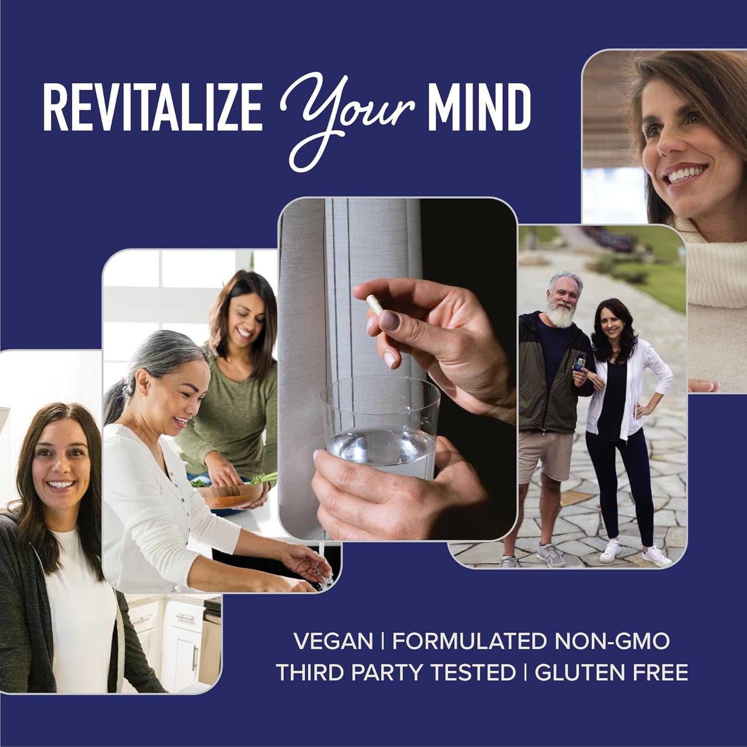 Highly Purified Alpha GPC 600mg Brain Supplement for Memory & Focus Support - Vegan, Non-GMO, 60 Capsules