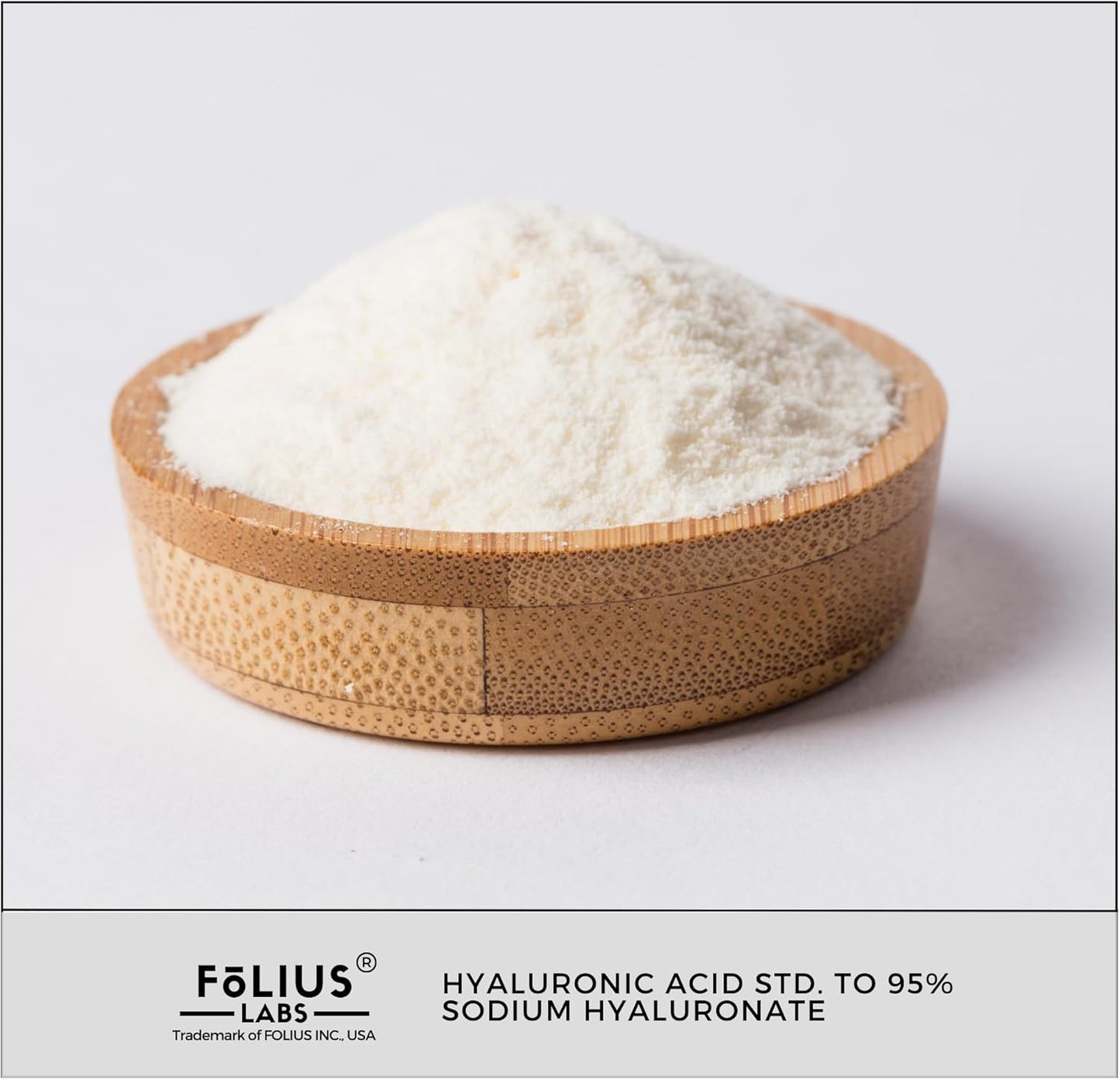 Highly Purified Hyaluronic Acid Capsules 500mg - 95% Sodium Hyaluronate - Low Molecular Weight - Non-GMO Fermented - 60 Capsules