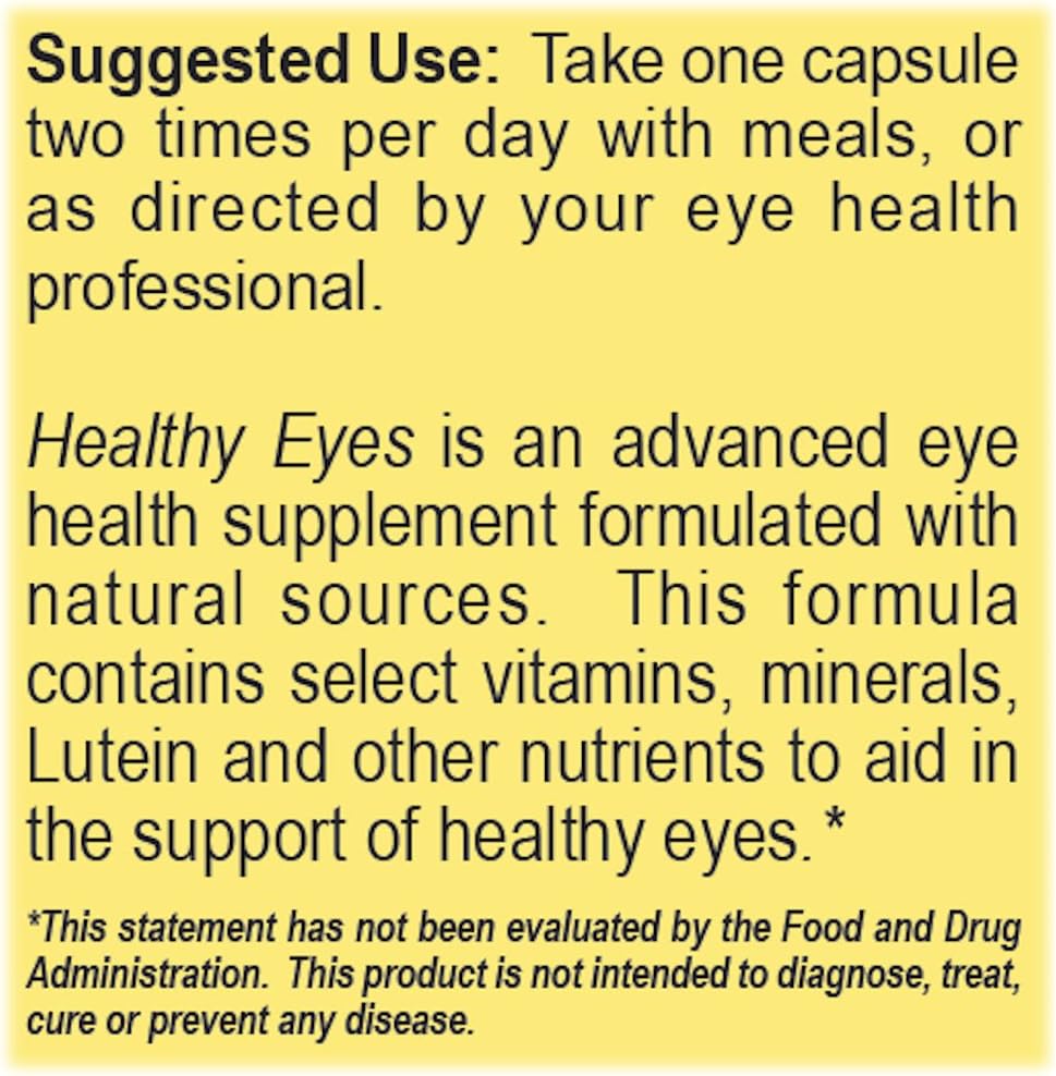 Hillestad Pharmaceuticals Eye Health Supplement - 120 Capsules with AREDS 2 Formula