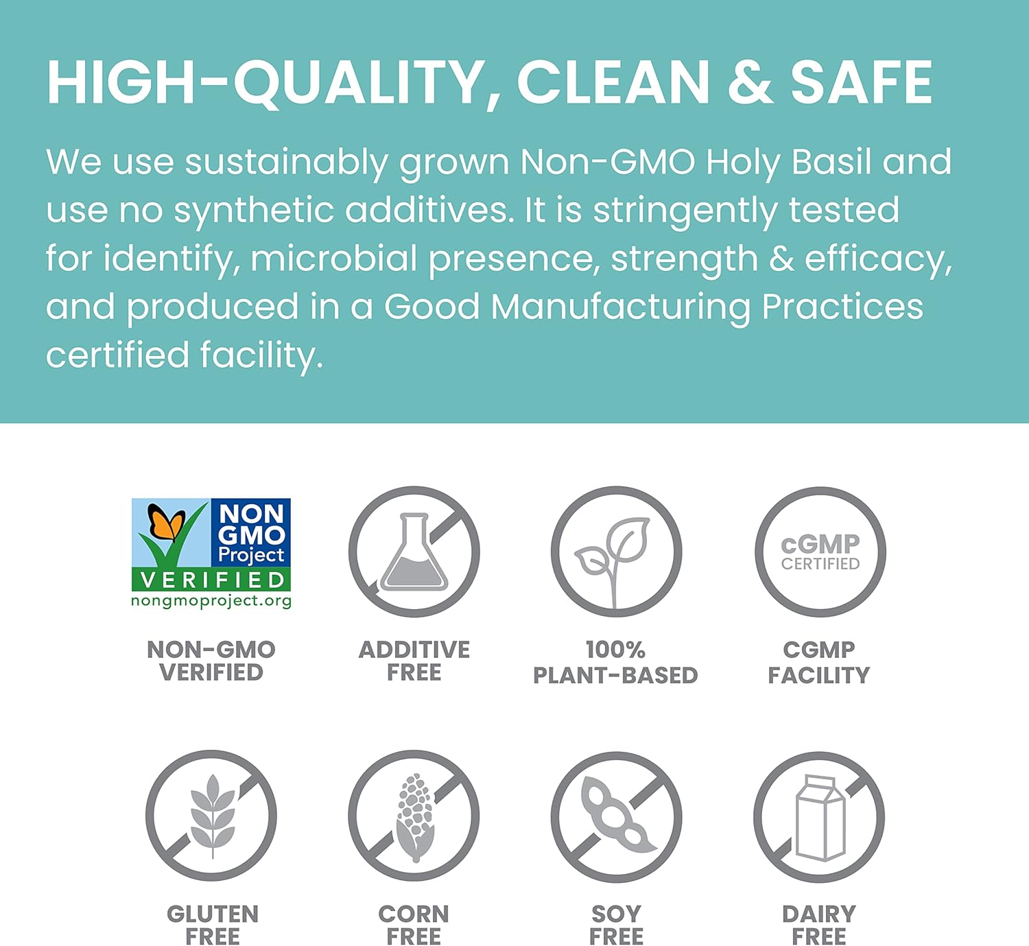 Himalaya Holy Basil Tulsi Herbal Supplement for Stress Relief & Relaxation - Non-GMO, Vegan, 60 Capsules, 30 Day Supply