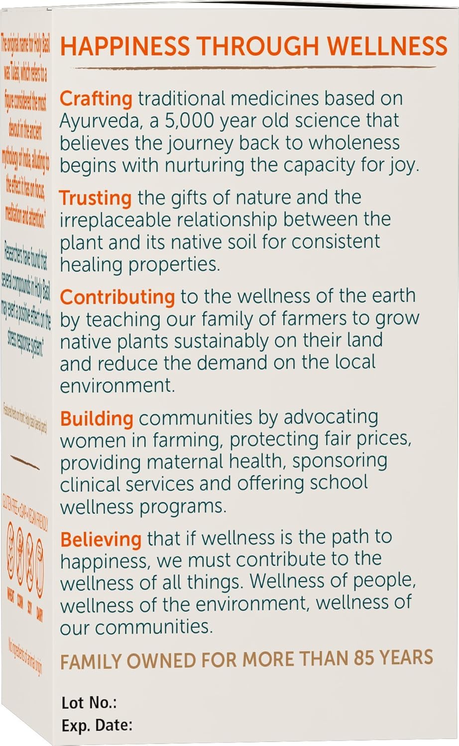 Himalaya Holy Basil Tulsi Herbal Supplement for Stress Relief & Relaxation - Non-GMO, Vegan, 60 Capsules, 30 Day Supply