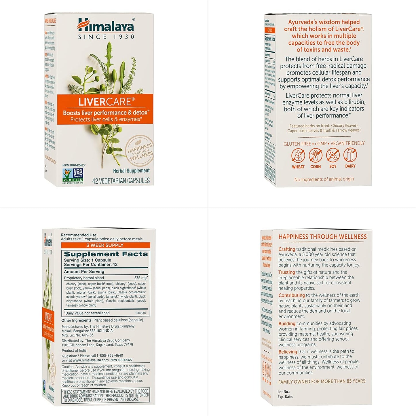 Himalaya LiverCare Capsules - Supports Liver Health, Cleanses & Detoxifies, Protects Cells & Enzymes - 42 Count