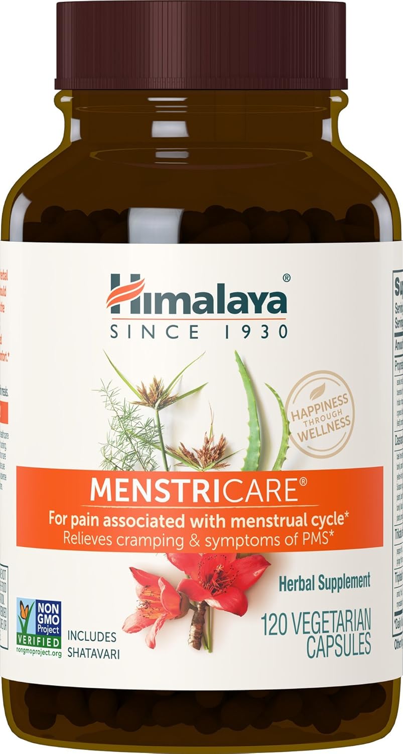 Himalaya MenstriCare Capsules for Women's Health - Menstrual Cramp Relief & Hormone Balance, 120ct